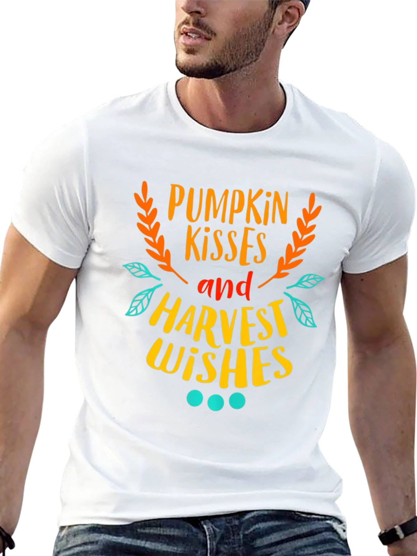 Pumpkin Kisses Harvest Wishes Graphic Tee