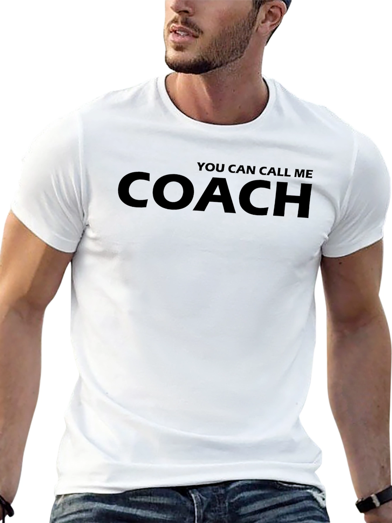 You Can Call Me Coach - Black T-Shirt
