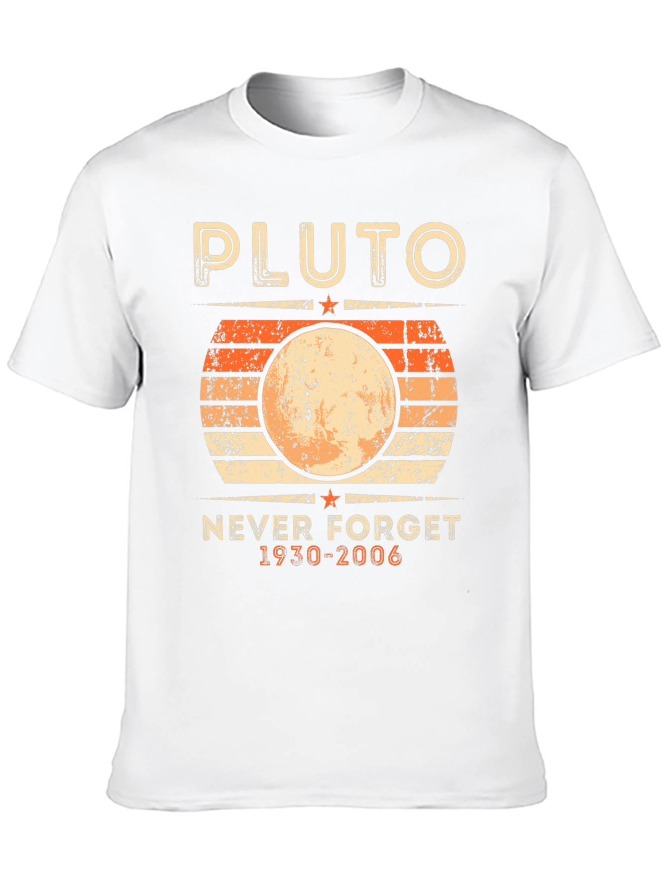 Pluto Never Forget T-Shirt - Retro Planet Design