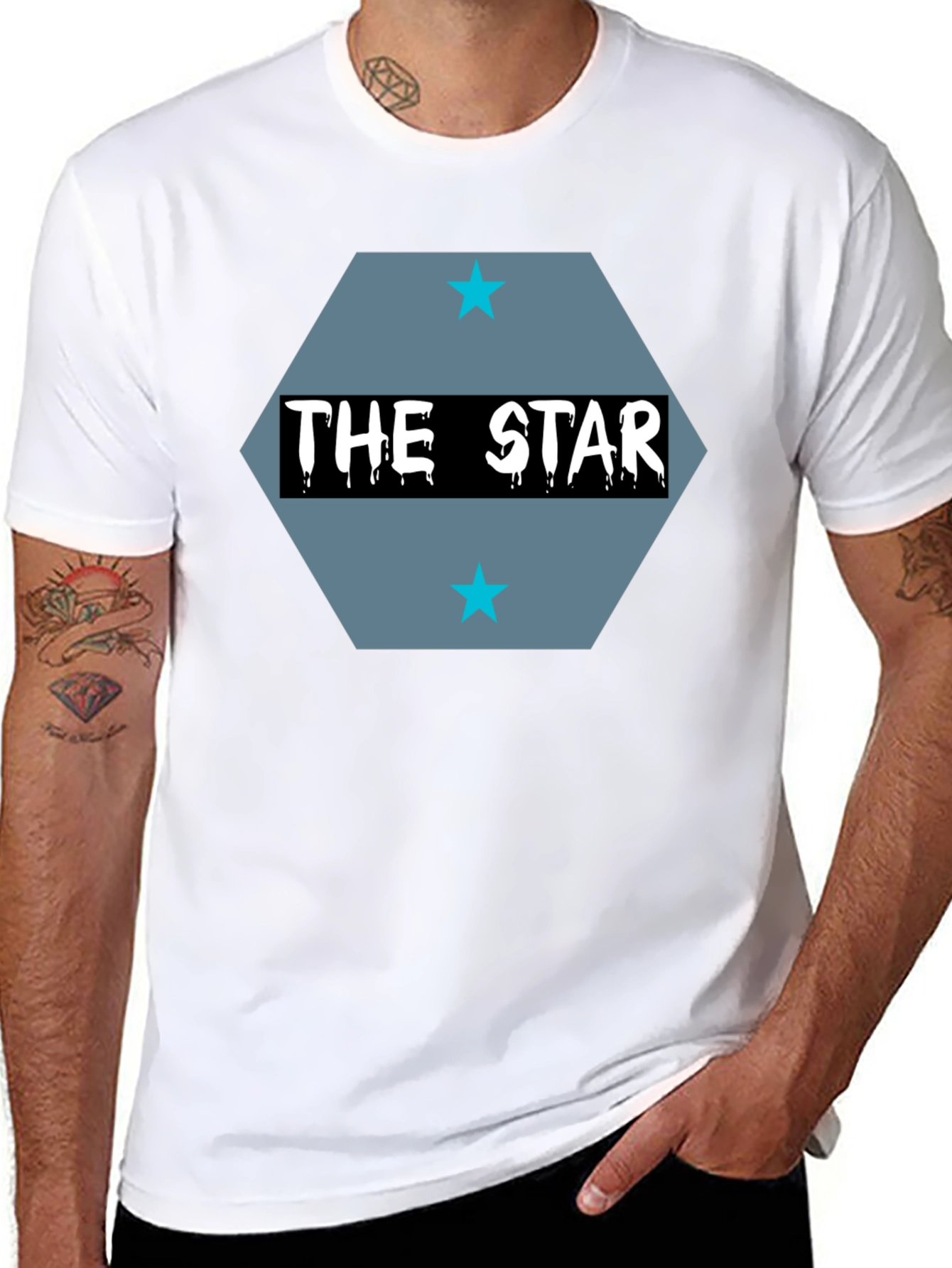 The Star Graphic Tee - Mens Black T-Shirt
