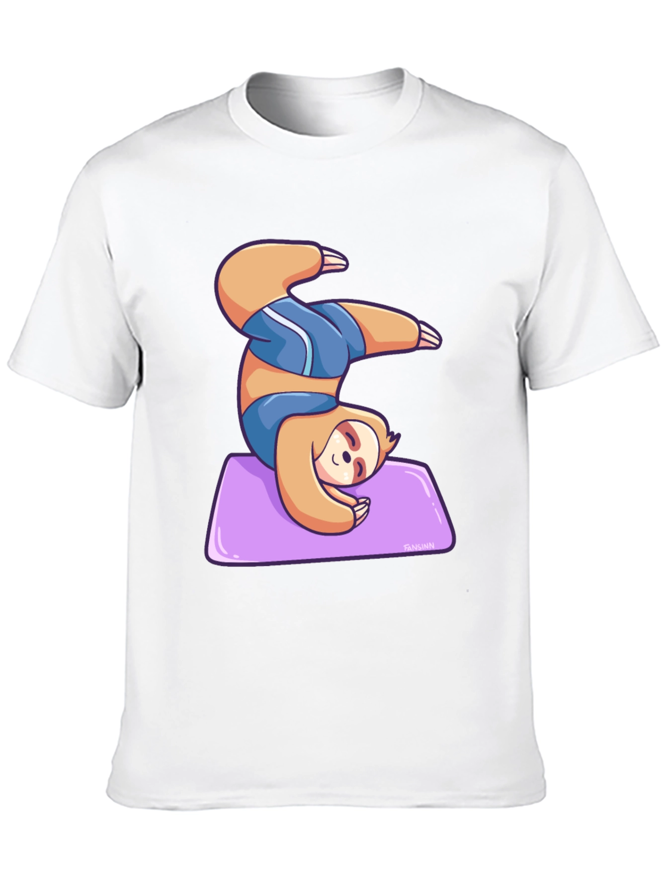 Yoga Sloth Graphic Tee - Relaxed Fit