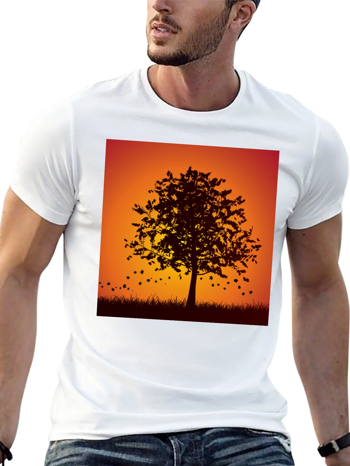 Autumn Tree Graphic Tee - Stylish Fall Design