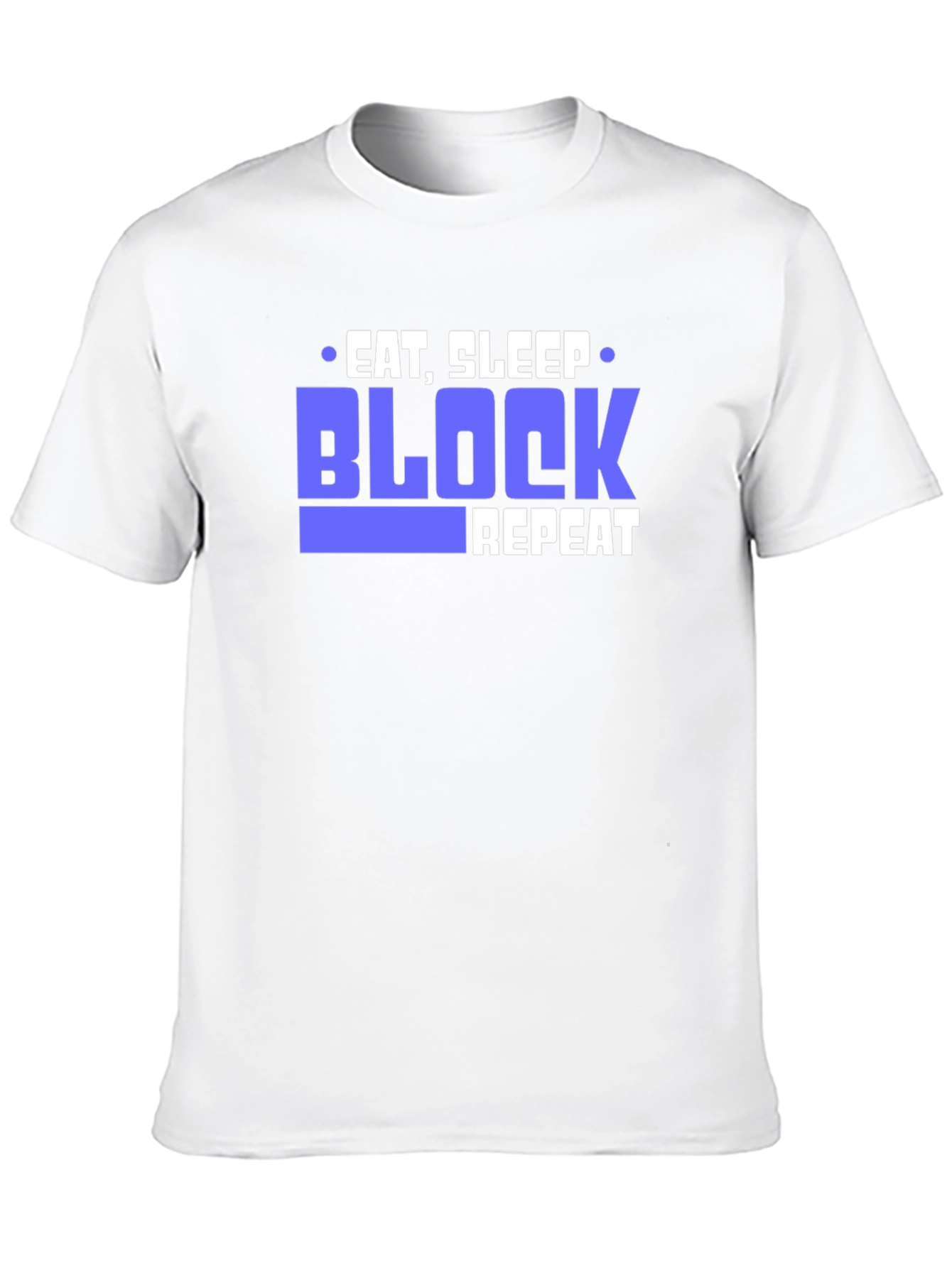 Eat Sleep Block Repeat Black T-Shirt