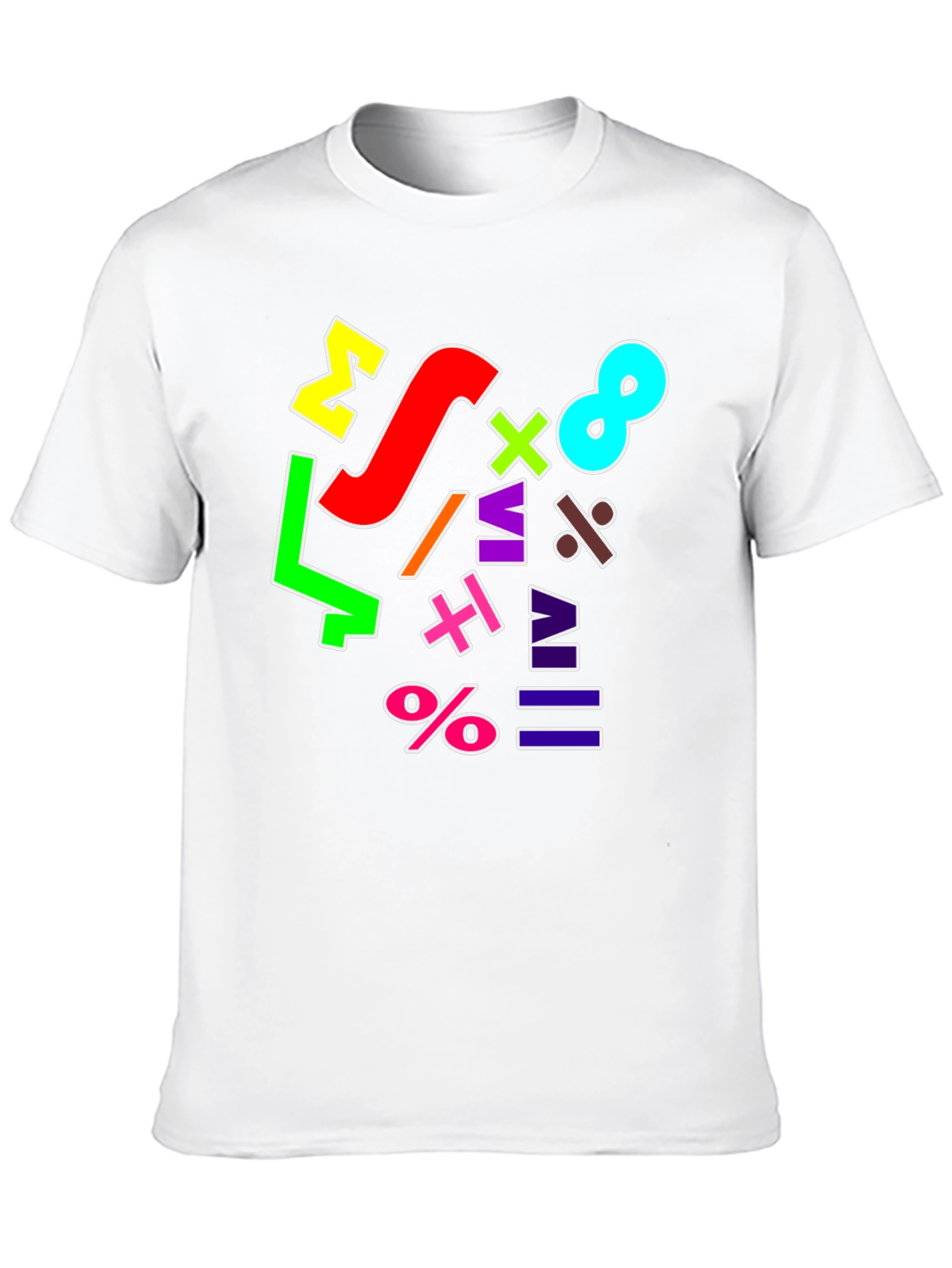 Colorful Math Symbols T-Shirt