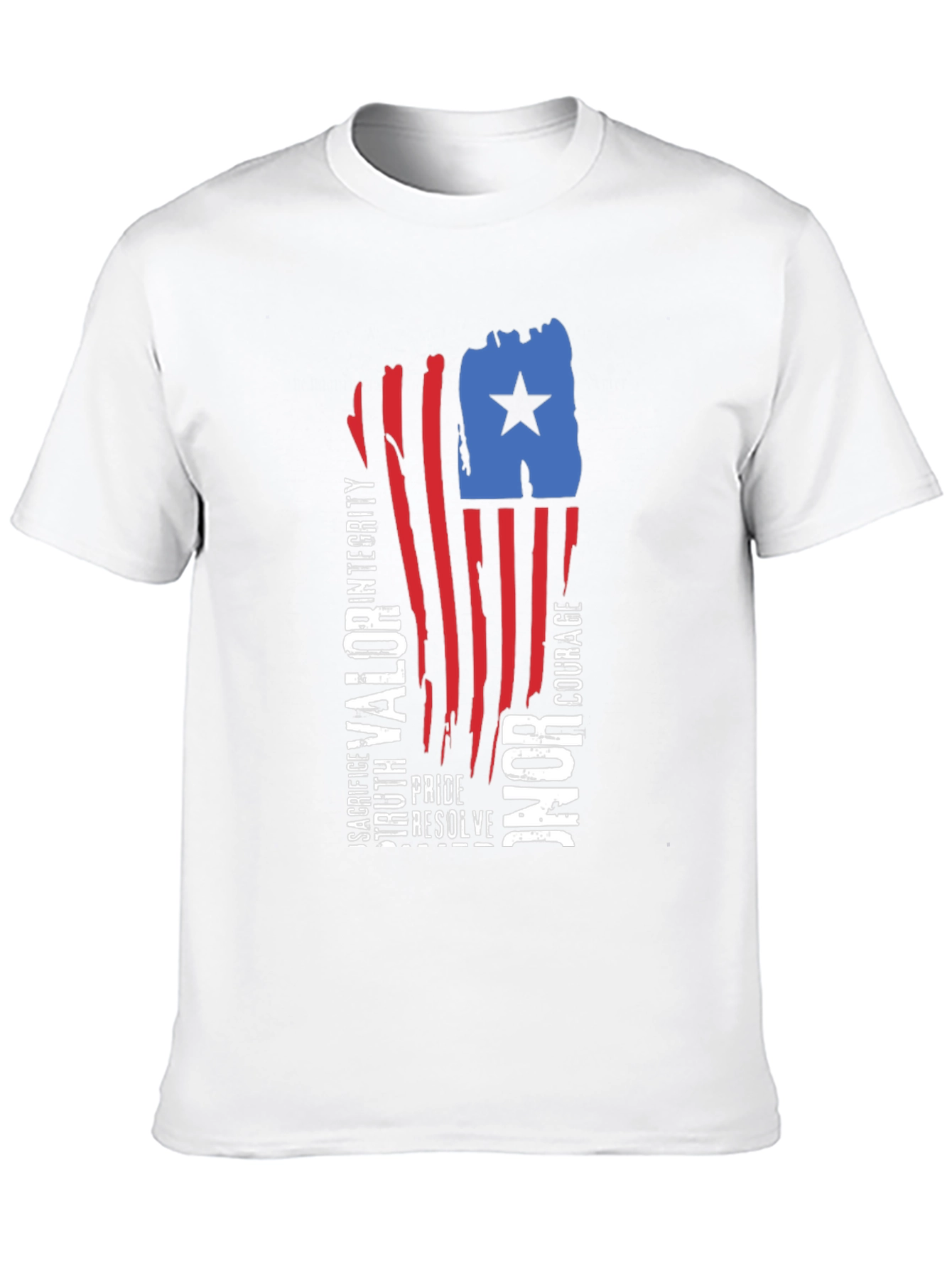 Patriotic Valor Honor Graphic Tee