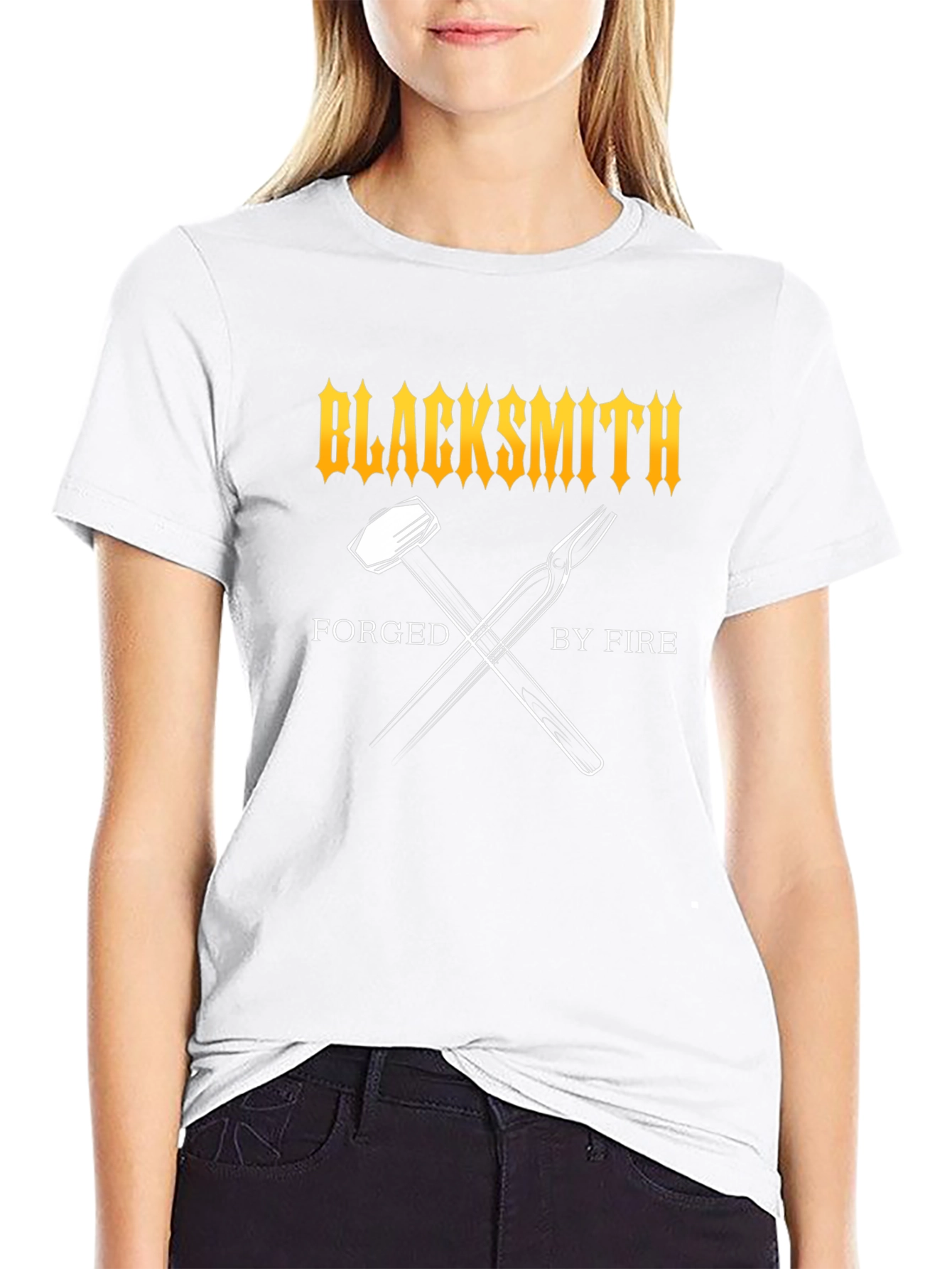 Blacksmith Forged By Fire Graphic T-Shirt