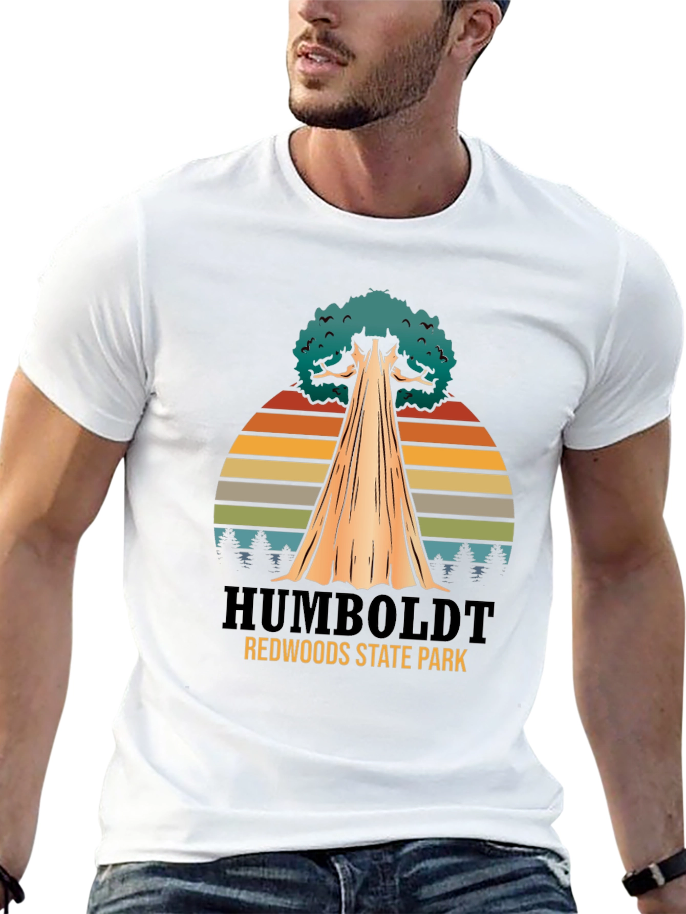 Humboldt Redwoods State Park Black T-Shirt