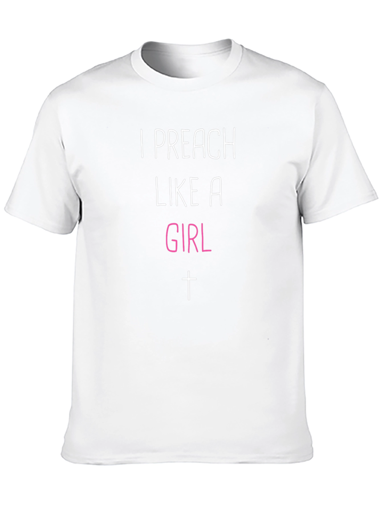 I Preach Like A Girl Black T-Shirt