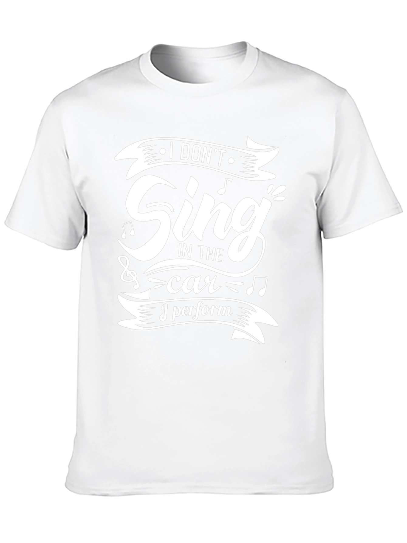 Singing Performance T-Shirt - Black Cotton Blend
