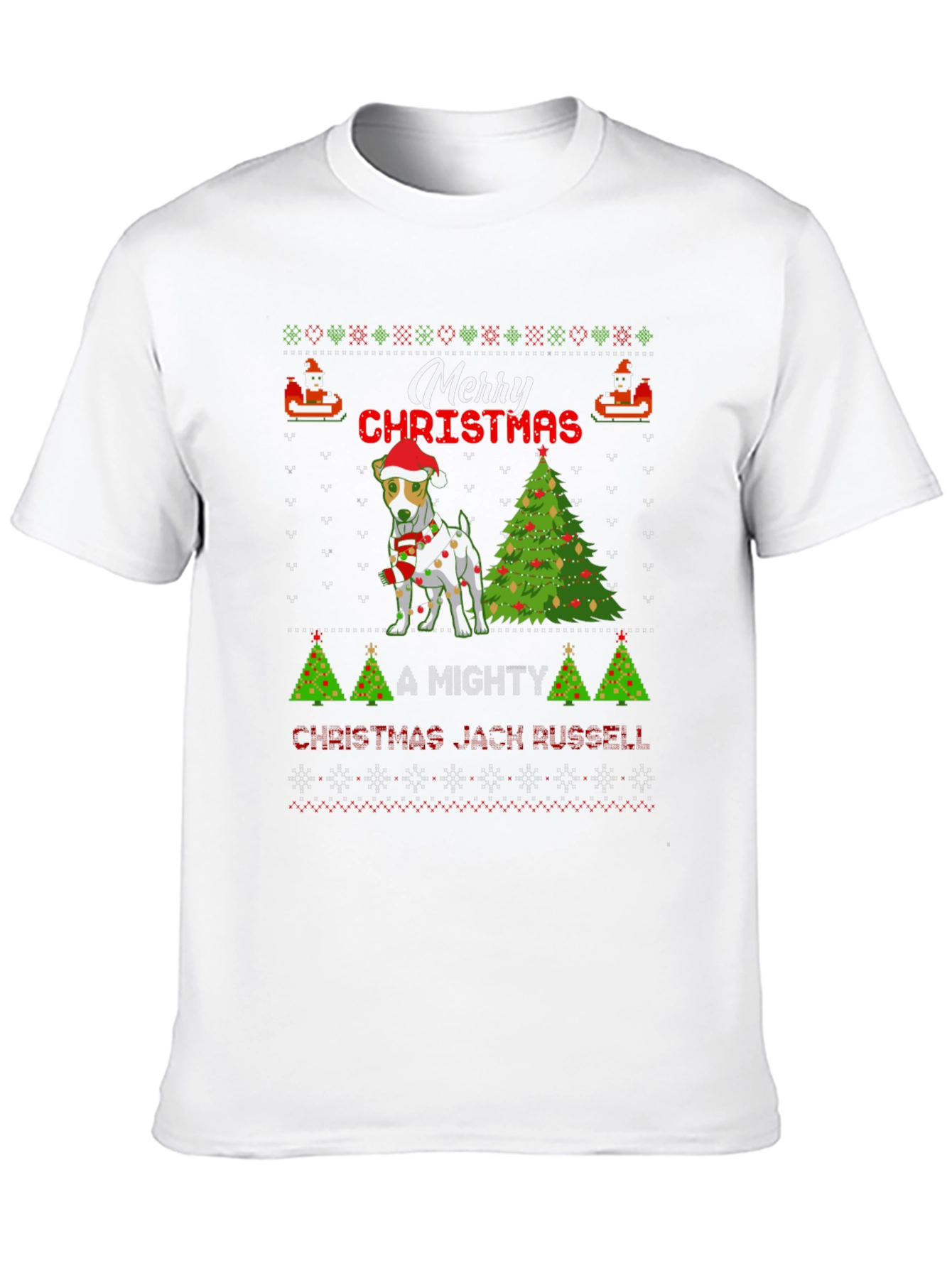 Festive Dog Christmas T-Shirt