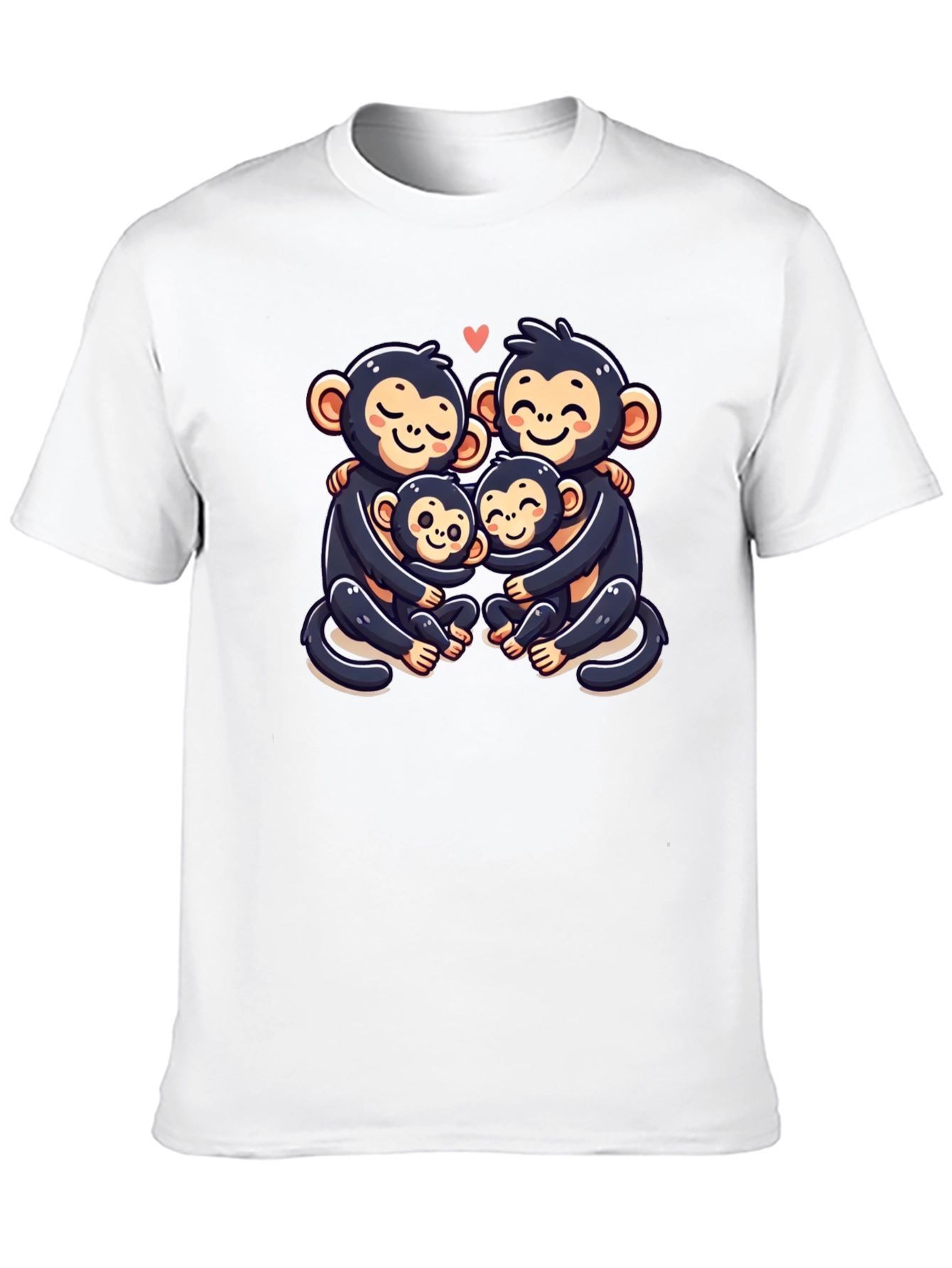 Cute Monkey Family T-Shirt