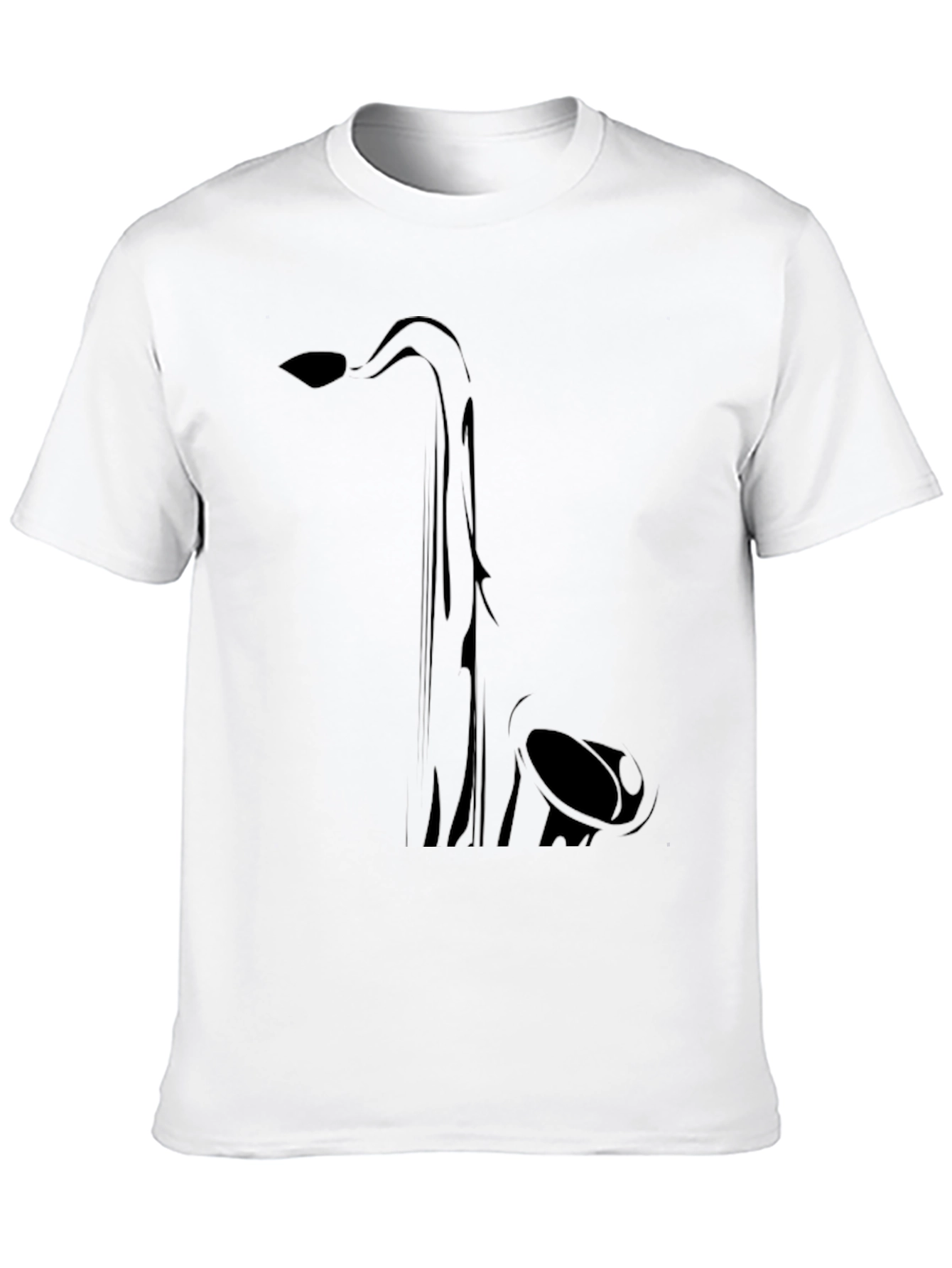 Saxophone Graphic Tee - Black