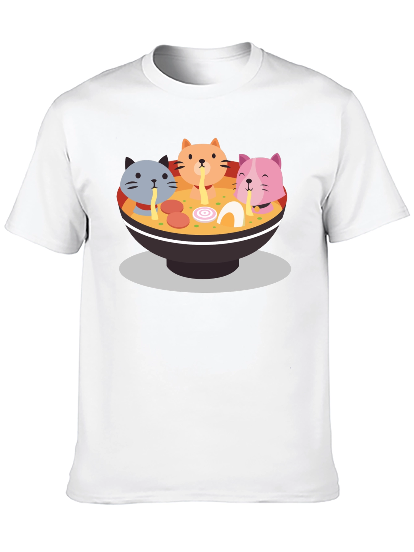 Cat Ramen Graphic Tee - Fun & Unique T-Shirt