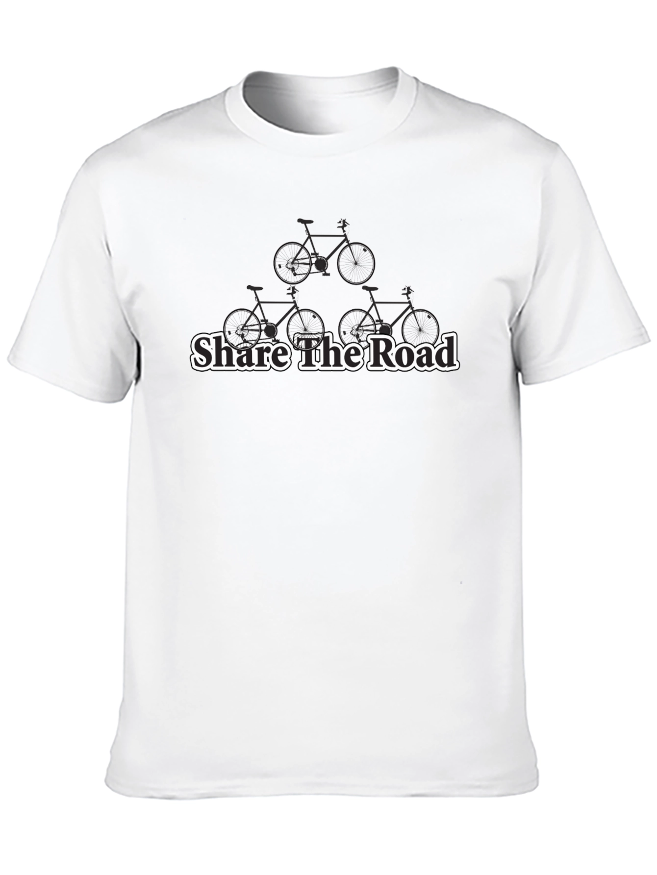 Share the Road Cycling T-Shirt - Black