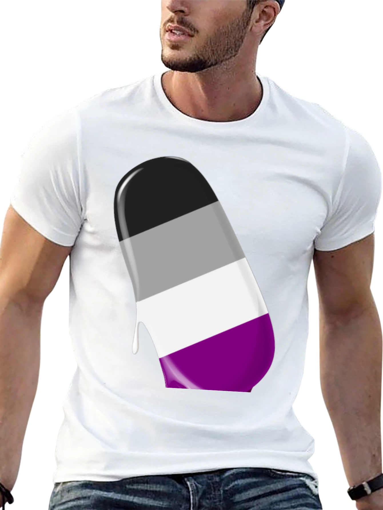 Asexual Pride Drip T-Shirt
