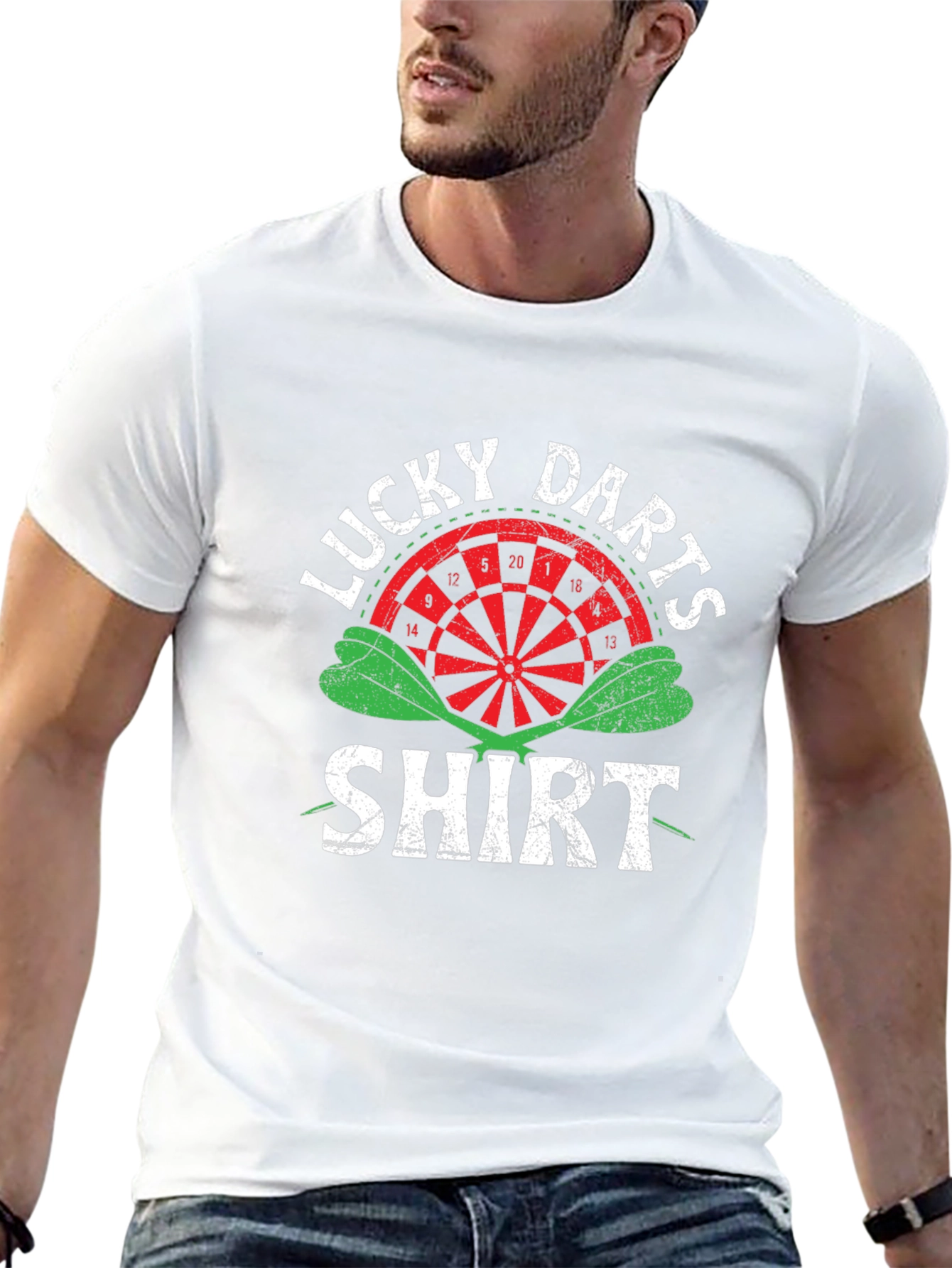 Lucky Darts Shirt - Funny Dartboard Tee