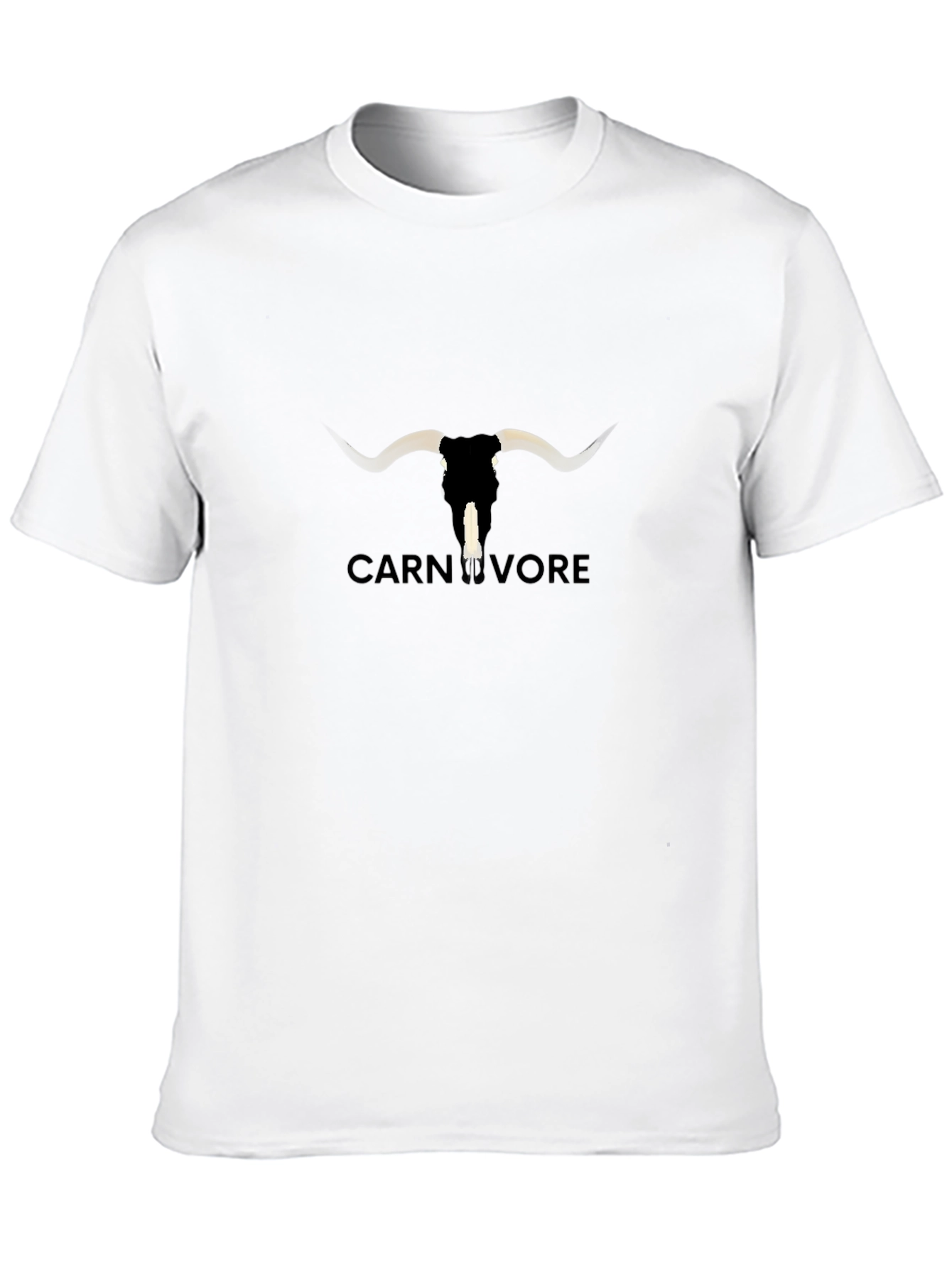 Carnivore Bull Skull Graphic T-Shirt