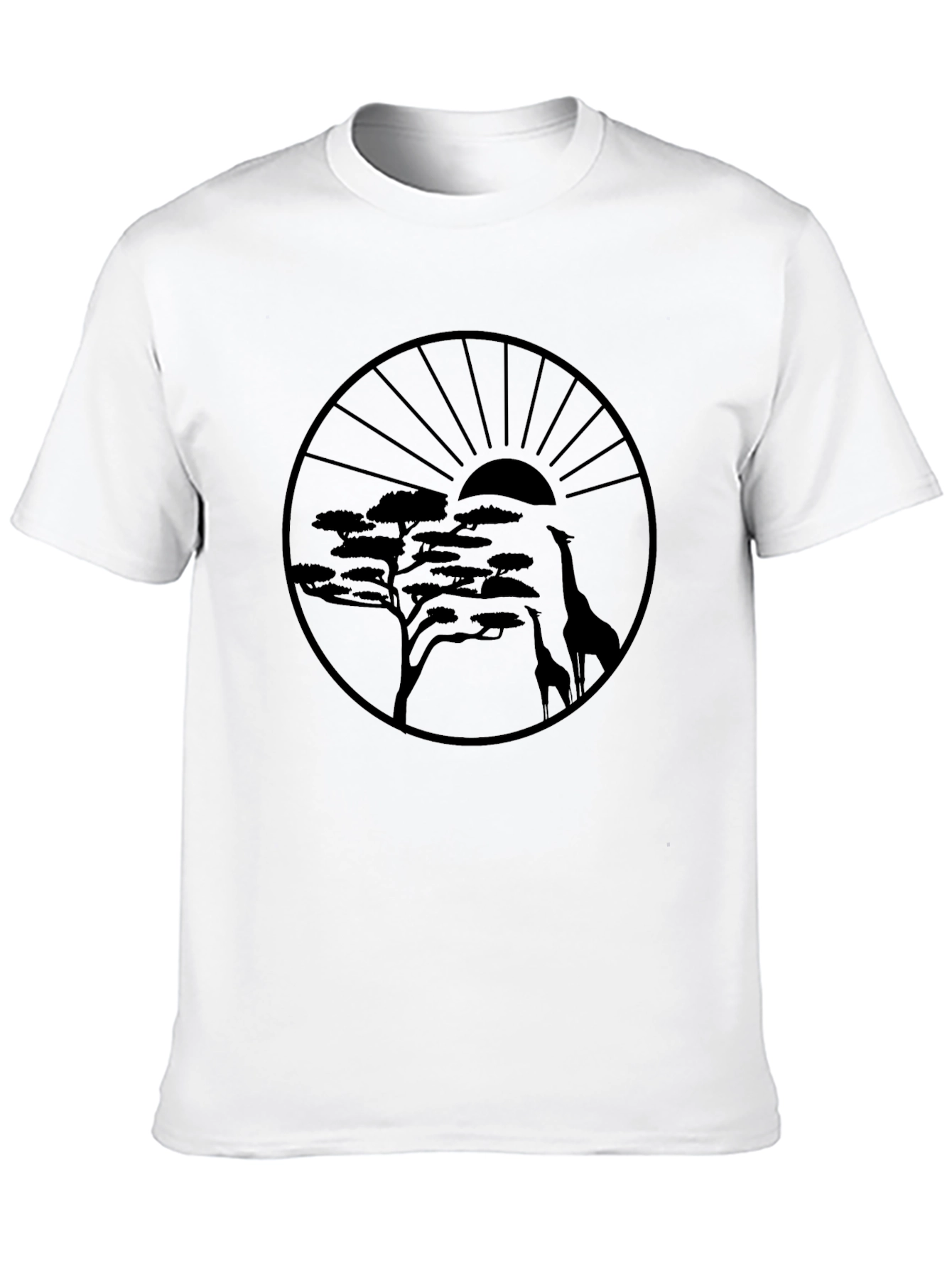 Savanna Sunset Graphic Tee - Black