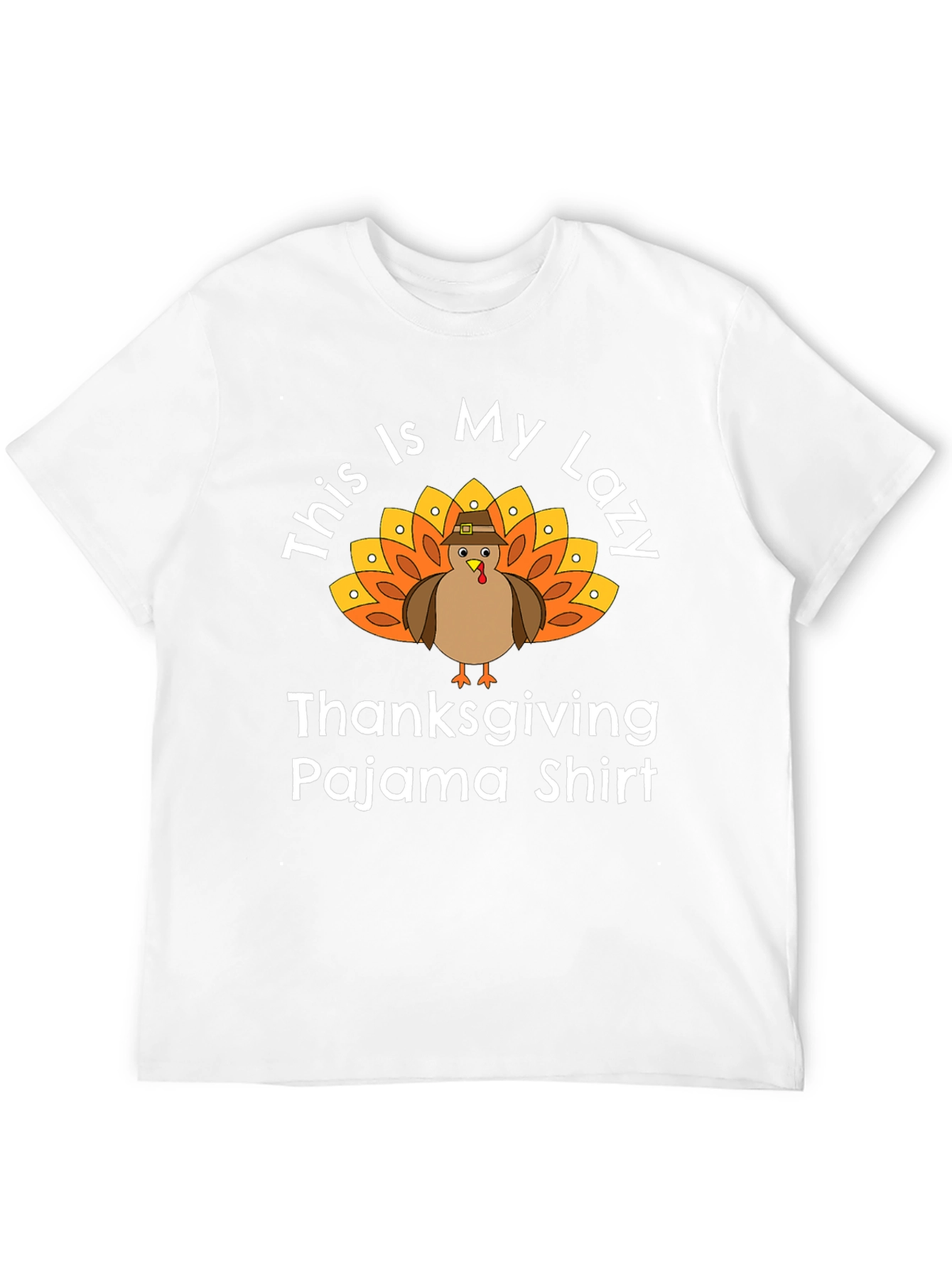 Thanksgiving Pajama Shirt - Lazy Turkey