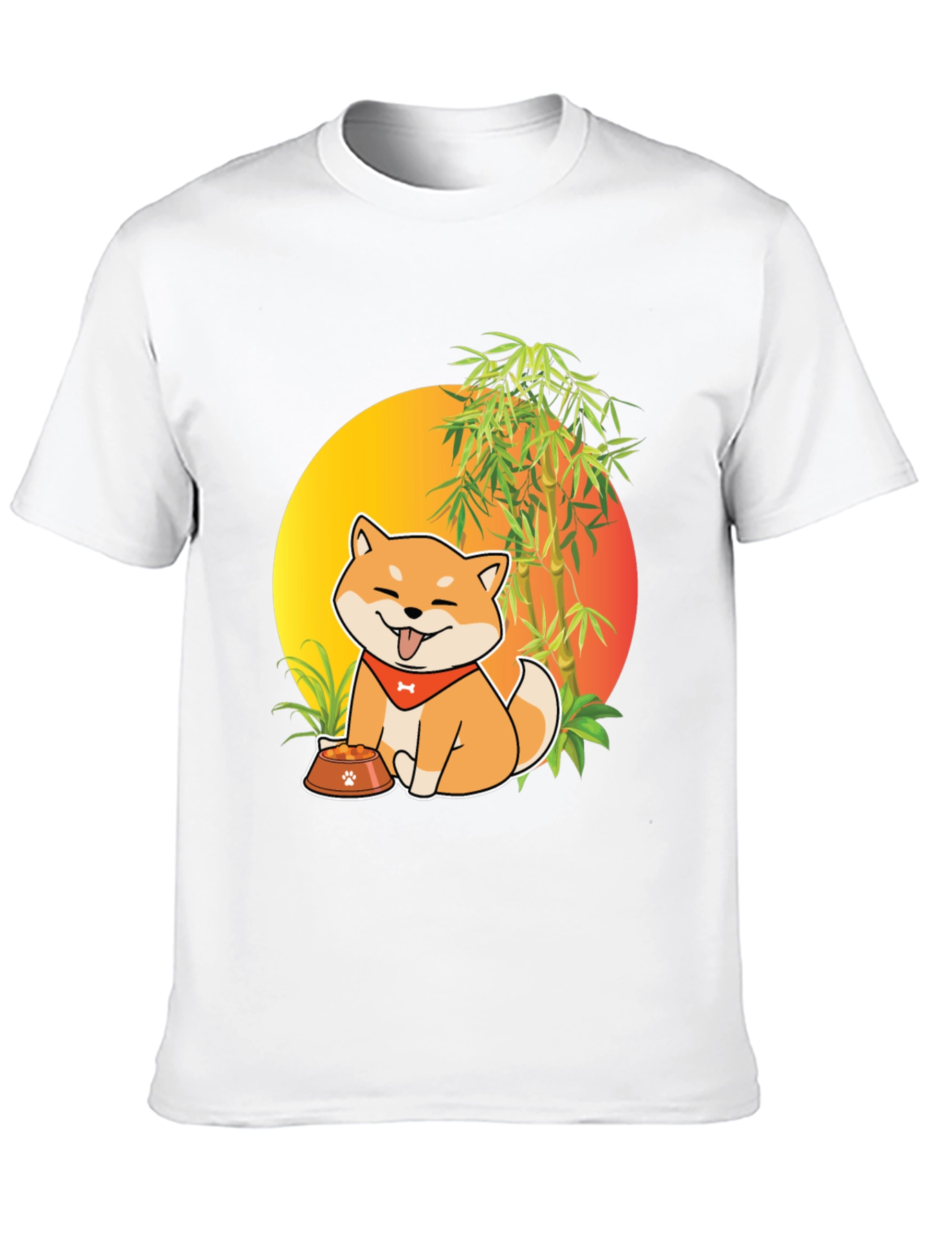 Shiba Inu Dog Cartoon Graphic T-Shirt