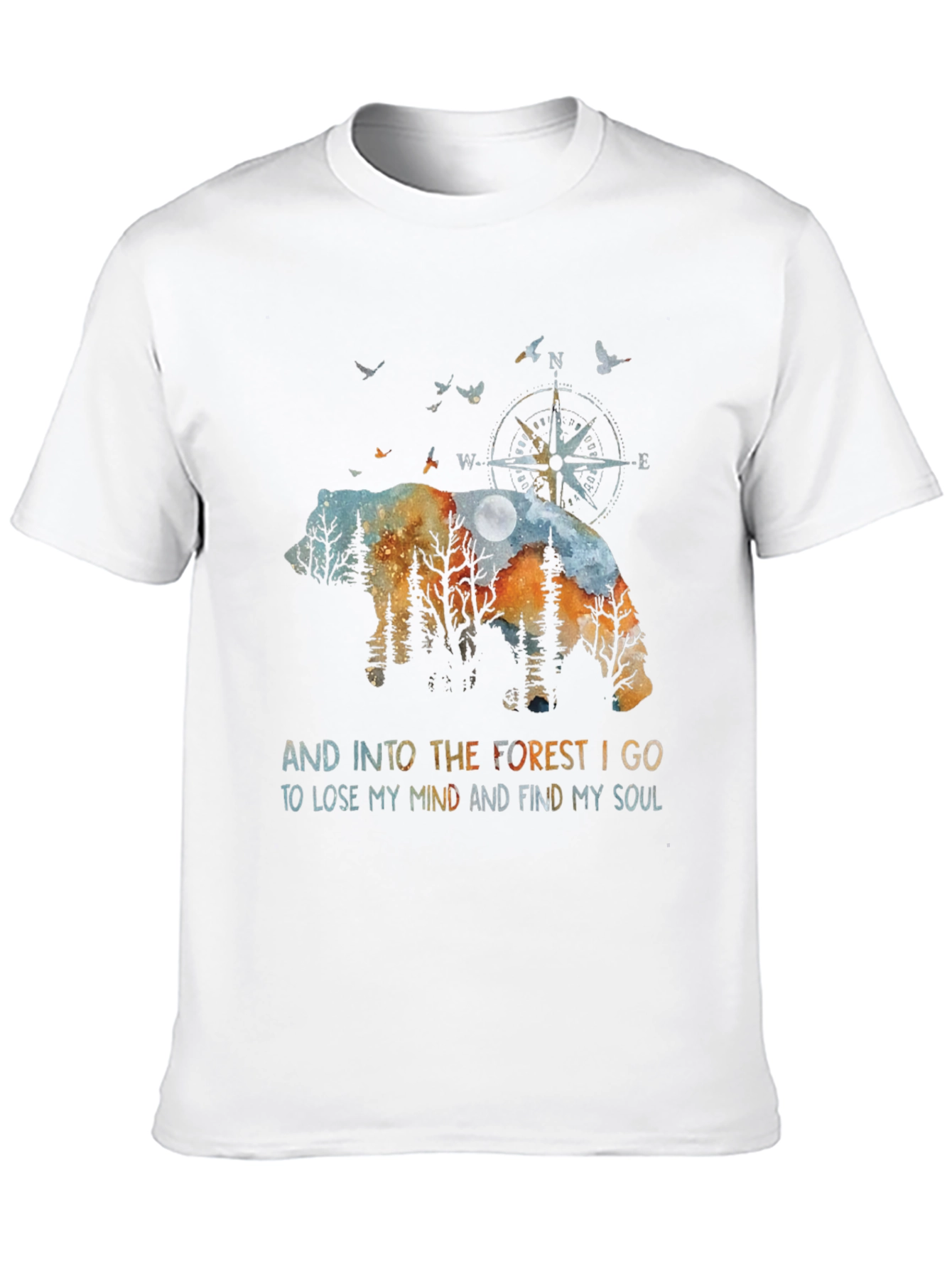 Forest Bear Graphic T-Shirt