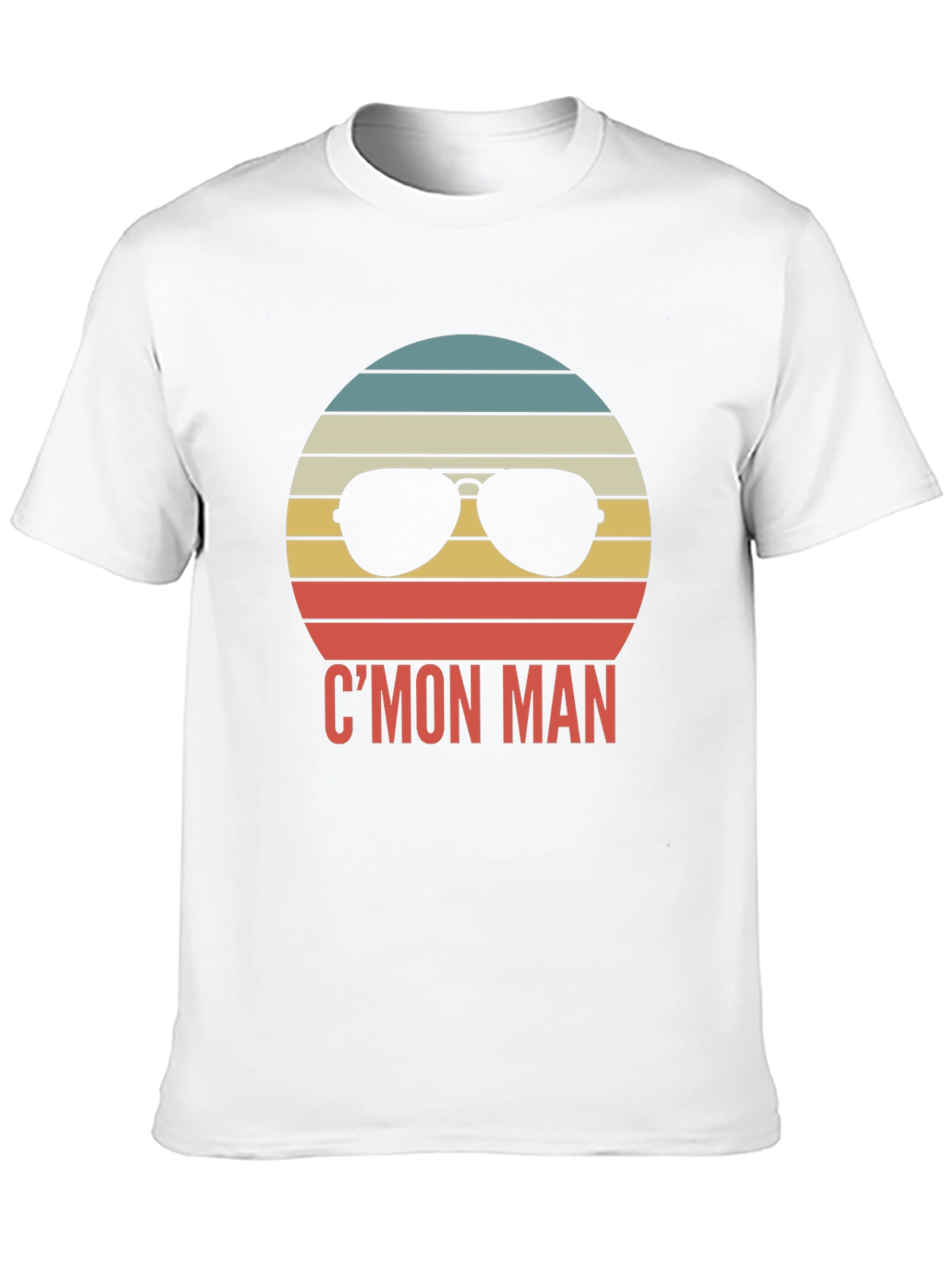 Cmon Man Retro Sunglasses Graphic T-Shirt