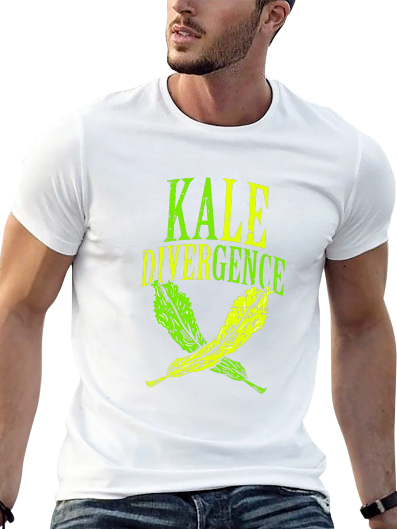 Kale Divergence Graphic Tee - Black Cotton