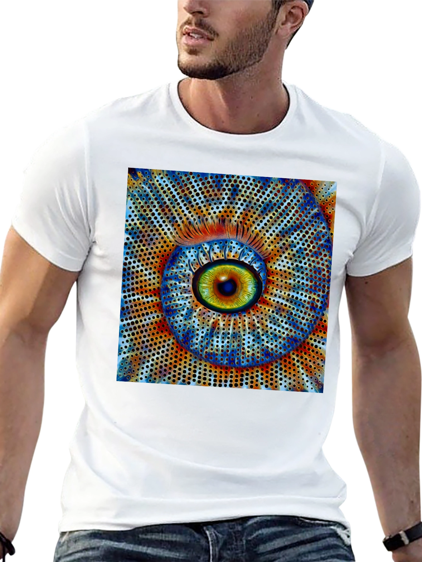 Surreal Eye Graphic Black T-Shirt