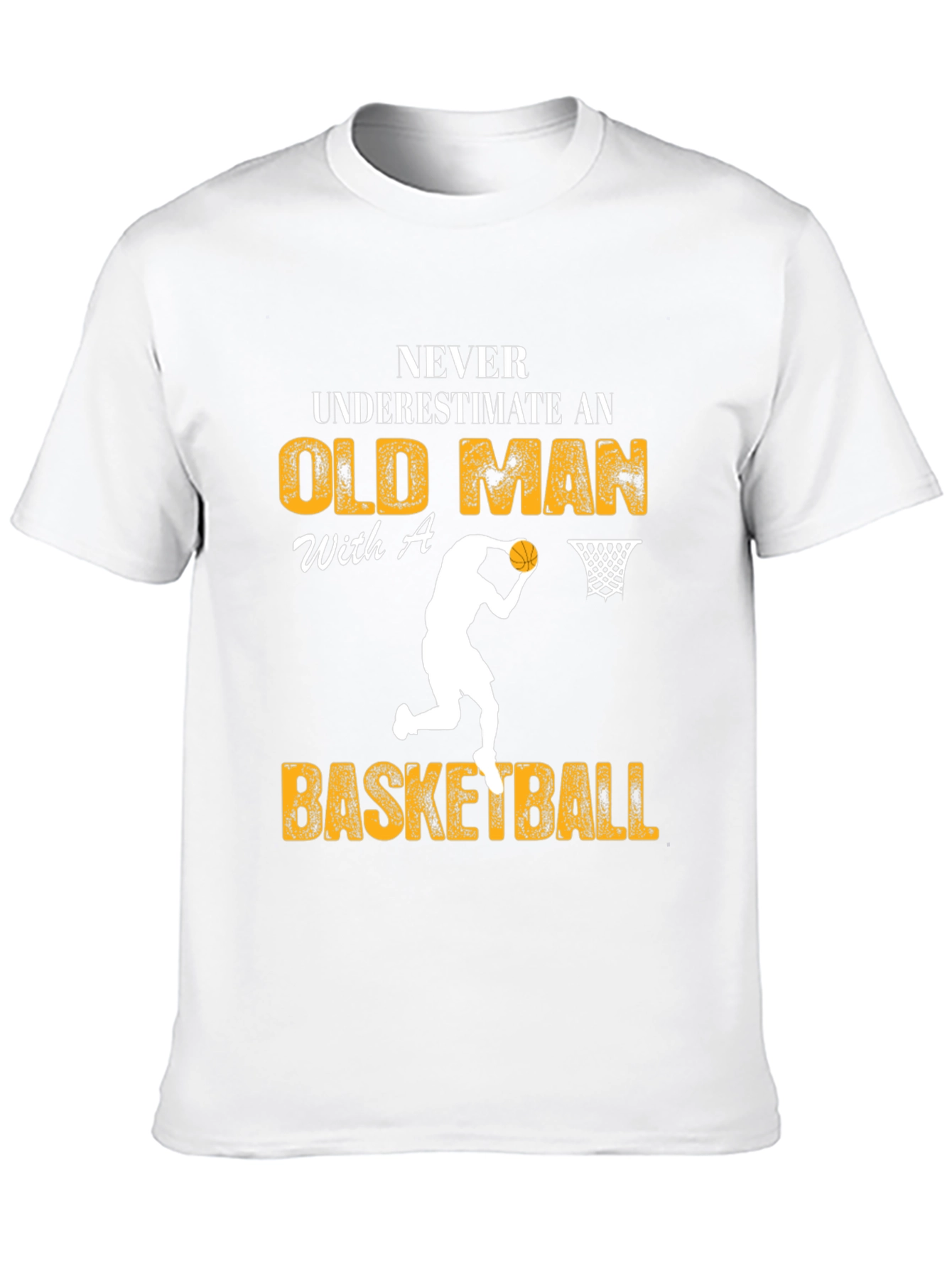 Old Man Basketball Graphic Tee