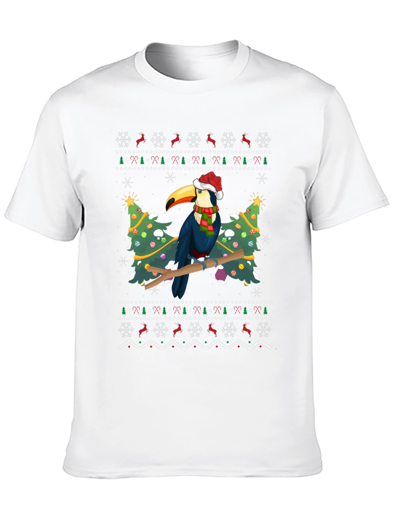 Holiday Toucan T-Shirt - Festive Christmas Design