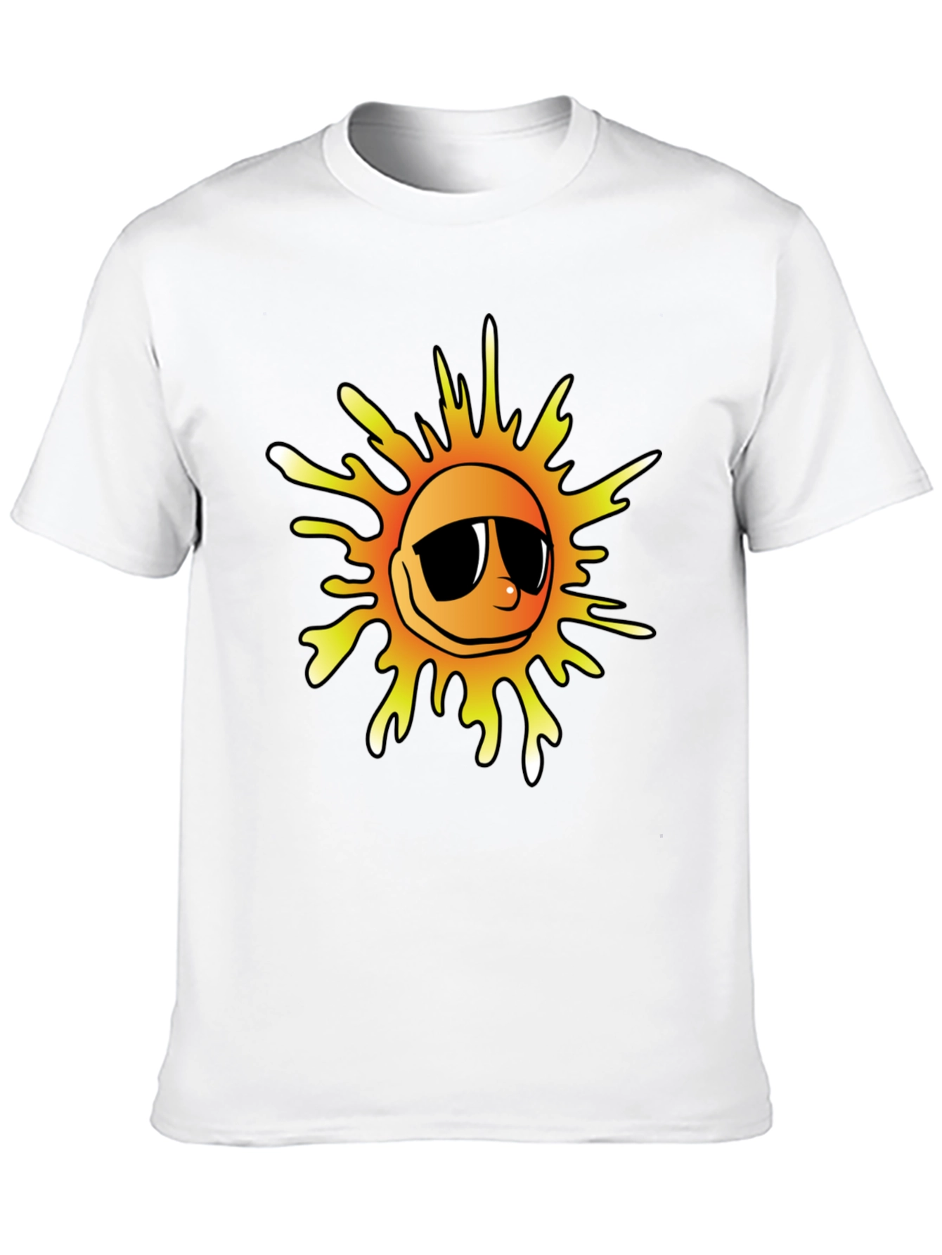 Cool Sun Graphic Black T-Shirt