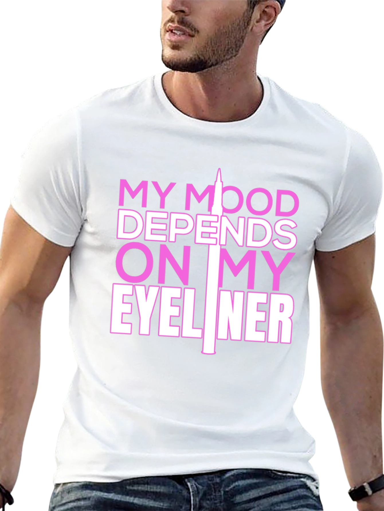 My Mood Eyeliner Graphic Tee - Black