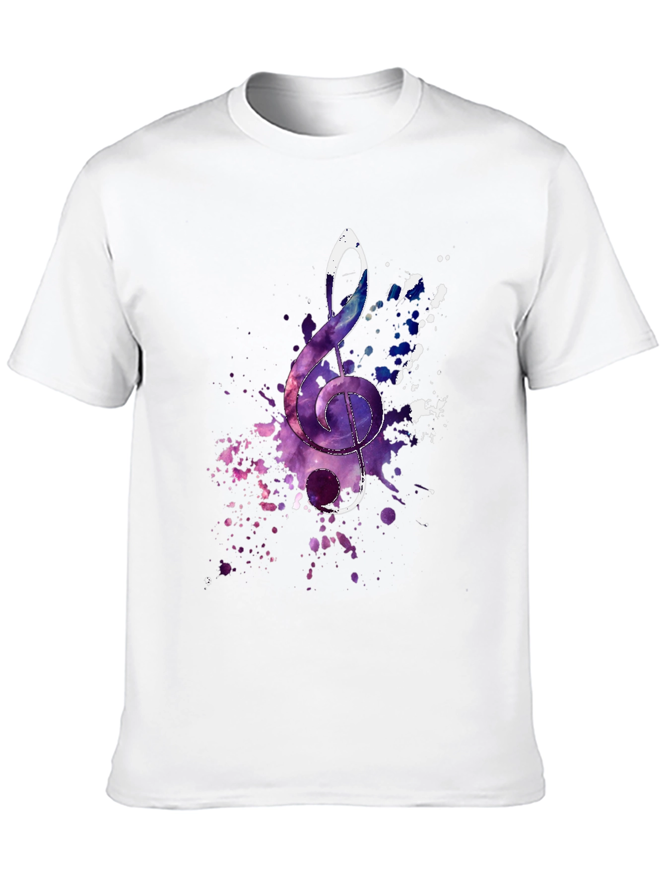 Treble Clef Galaxy T-Shirt - Music Lover Tee