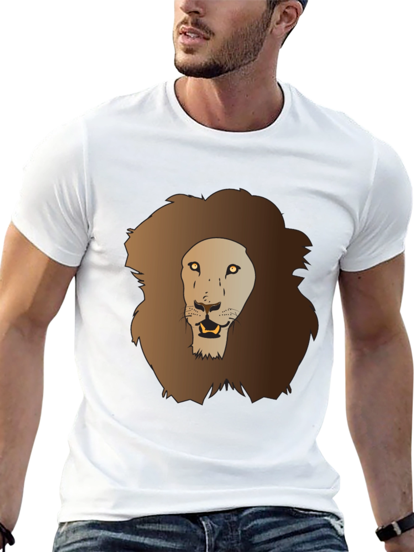Lion Graphic Tee - Mens Black T-Shirt