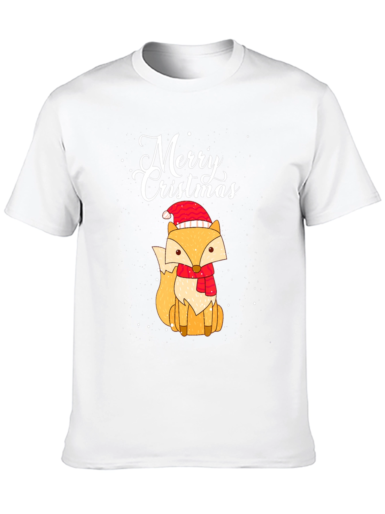 Merry Cristmas Fox Graphic Tee