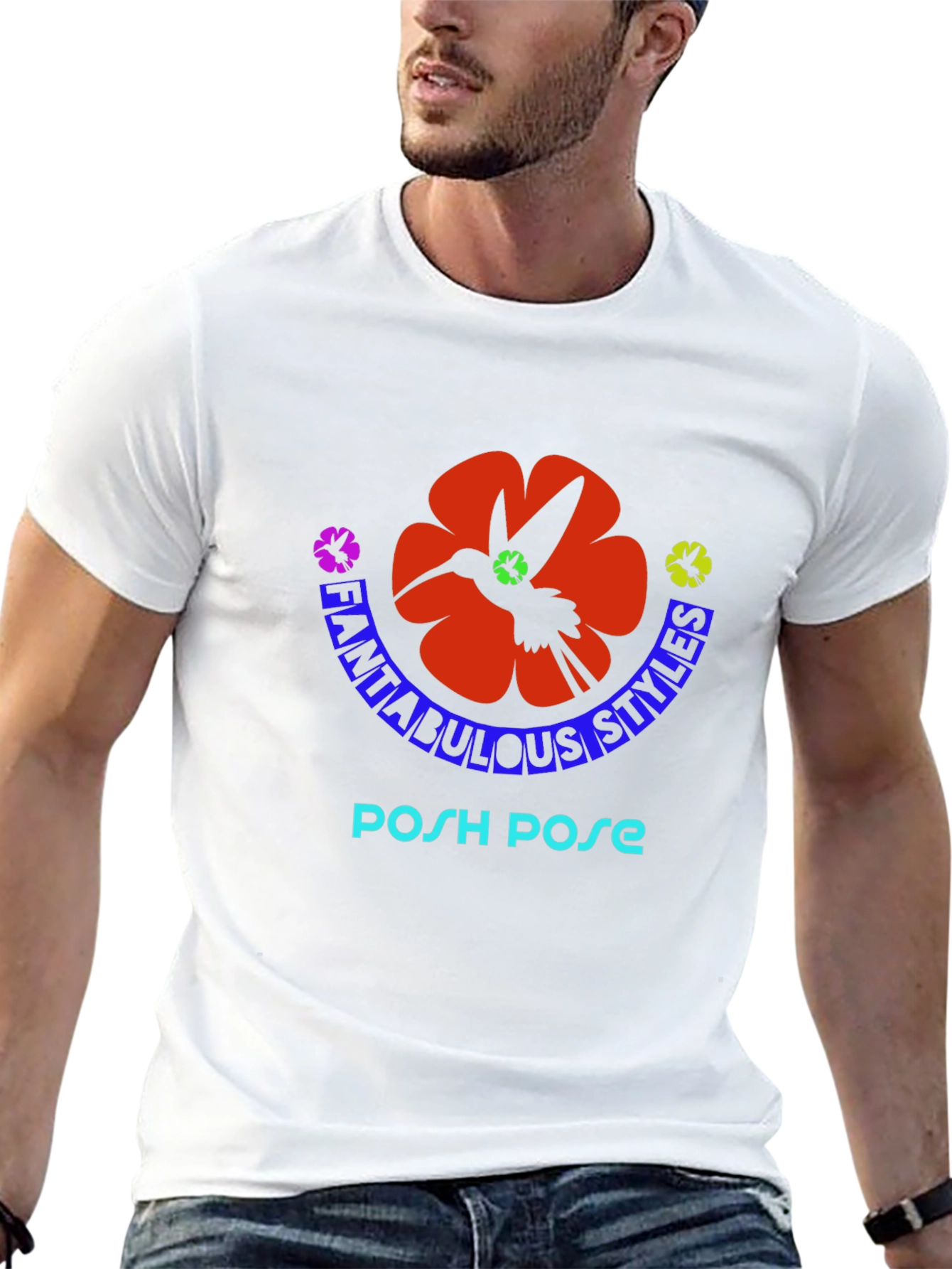 Fantabulous Styles Posh Pose Graphic T-Shirt