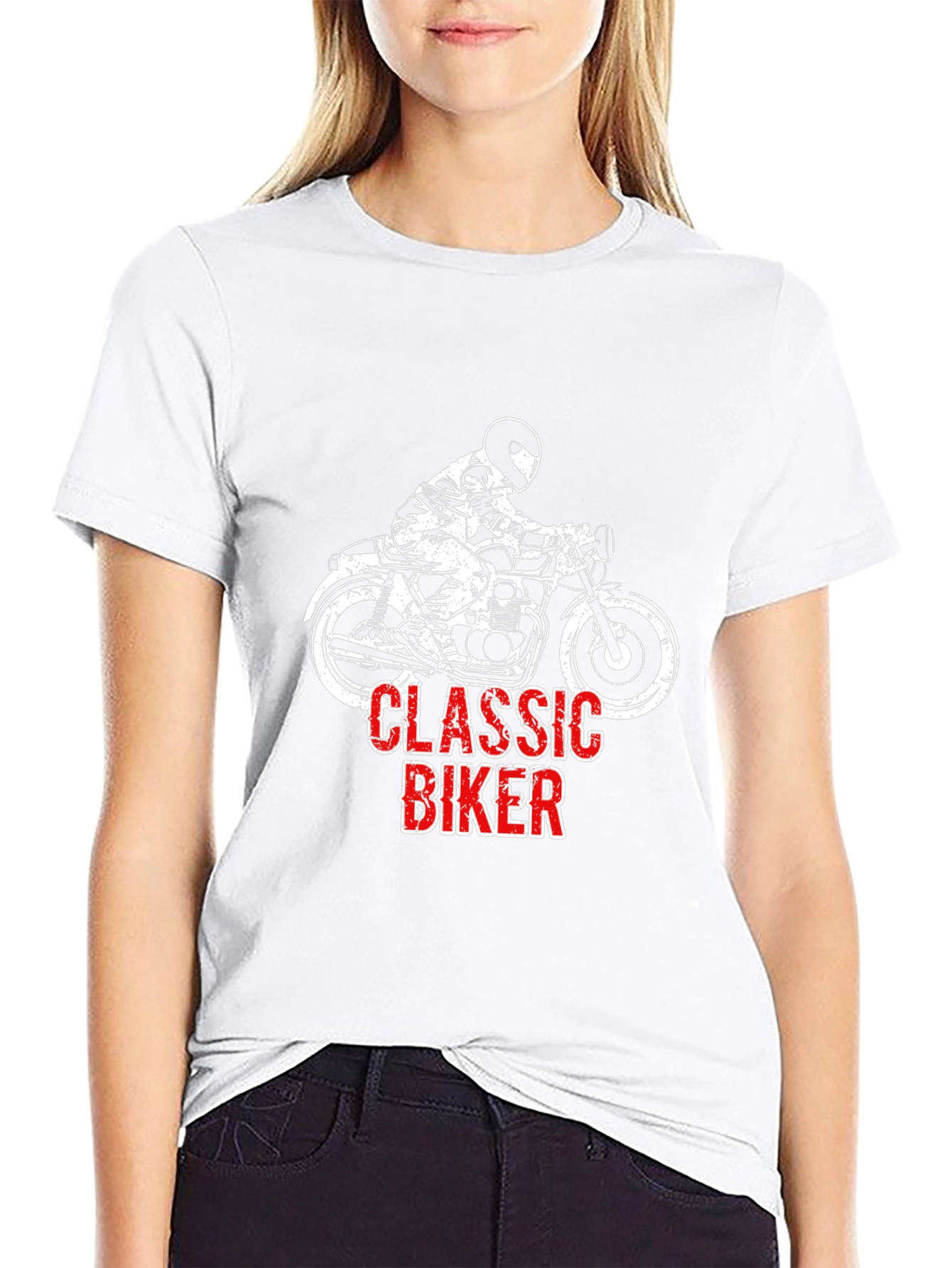 Classic Biker T-Shirt - Motorcycle Rider Graphic Tee