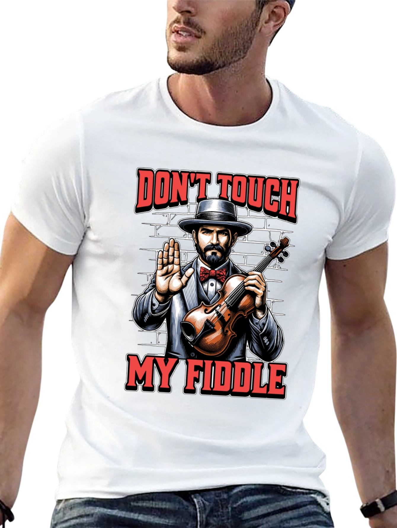Dont Touch My Fiddle Graphic Tee