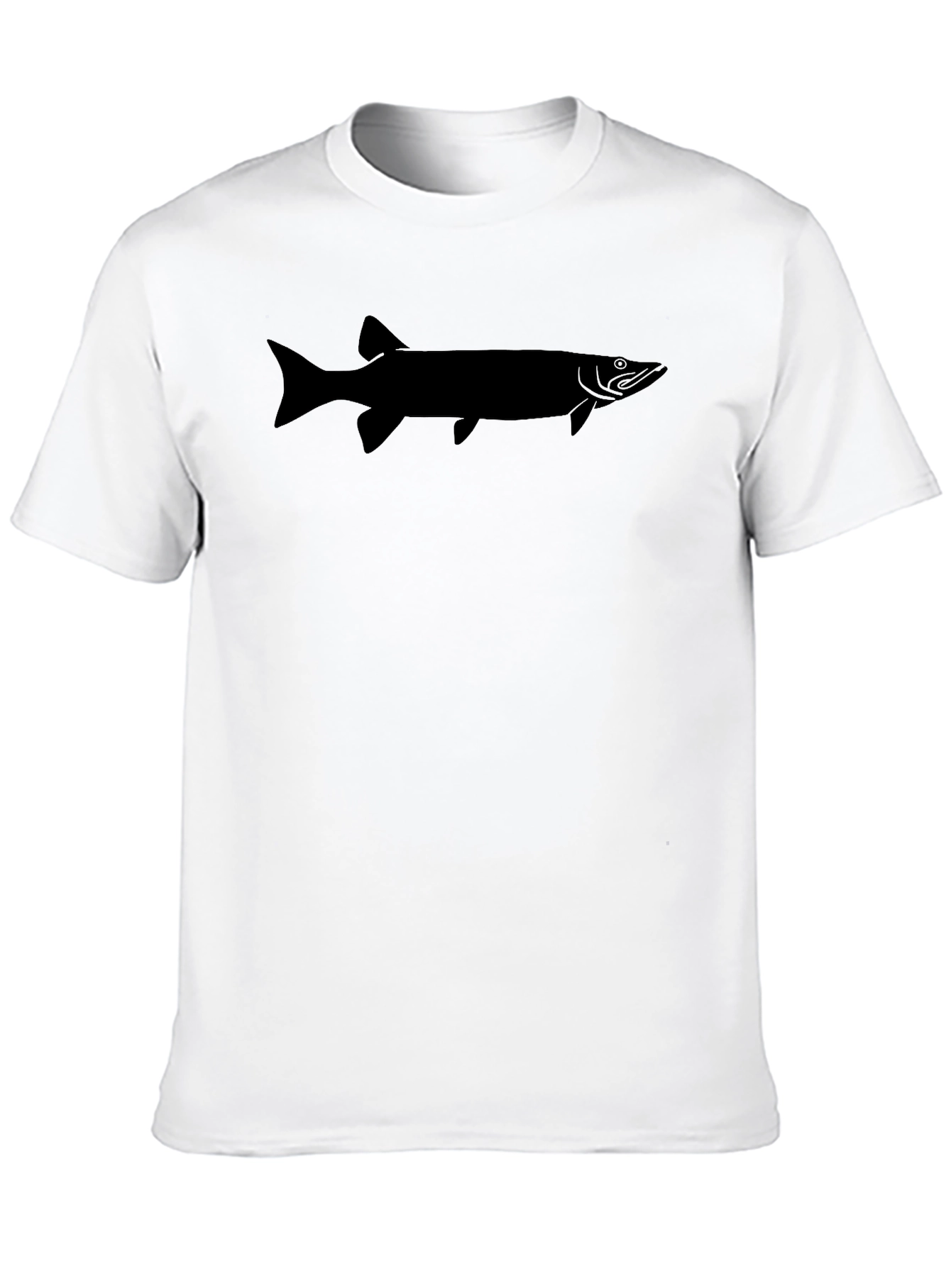 Muskie Fish Graphic Tee - Black