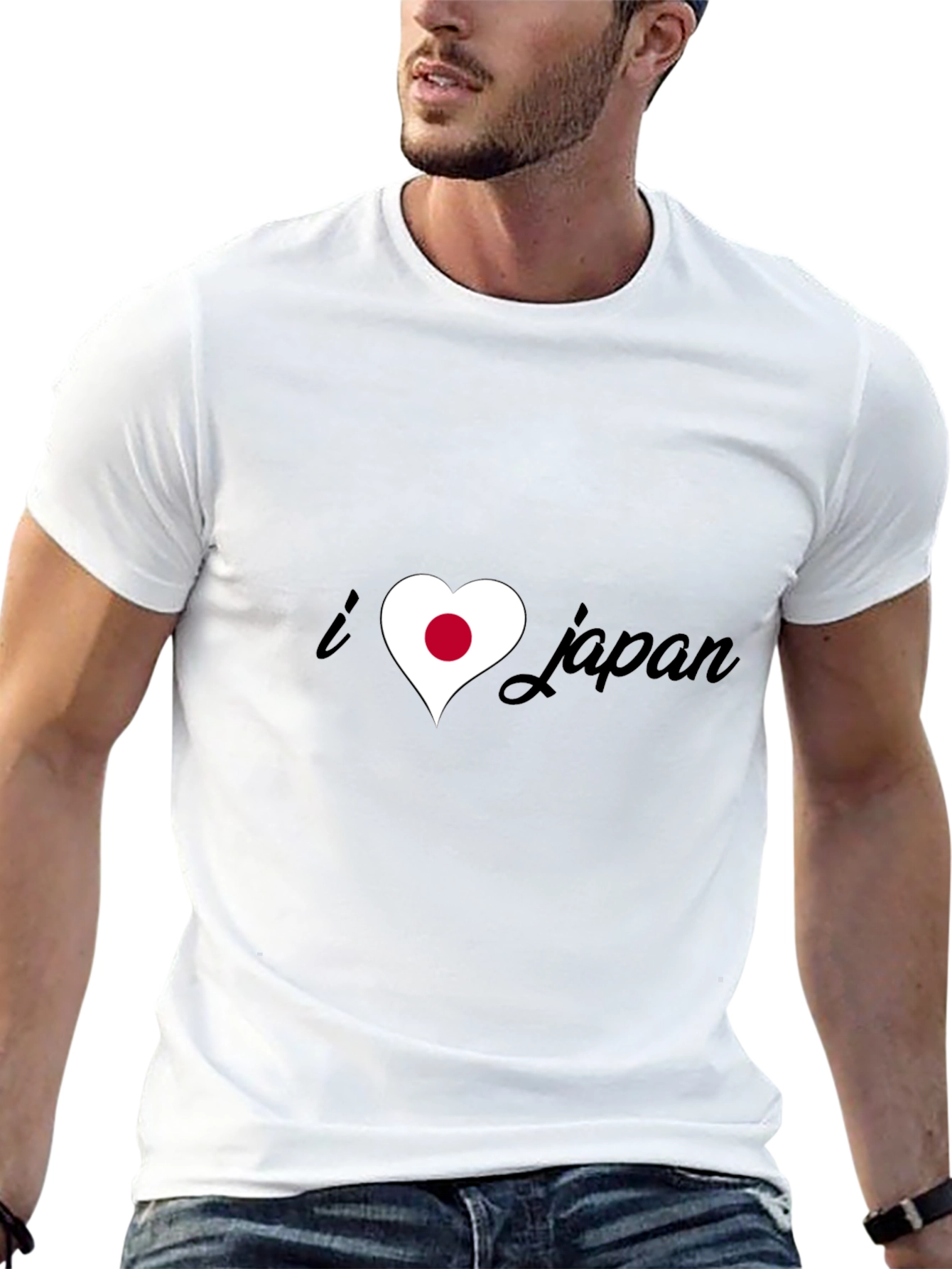 I Heart Japan Tee - Black Graphic T-Shirt