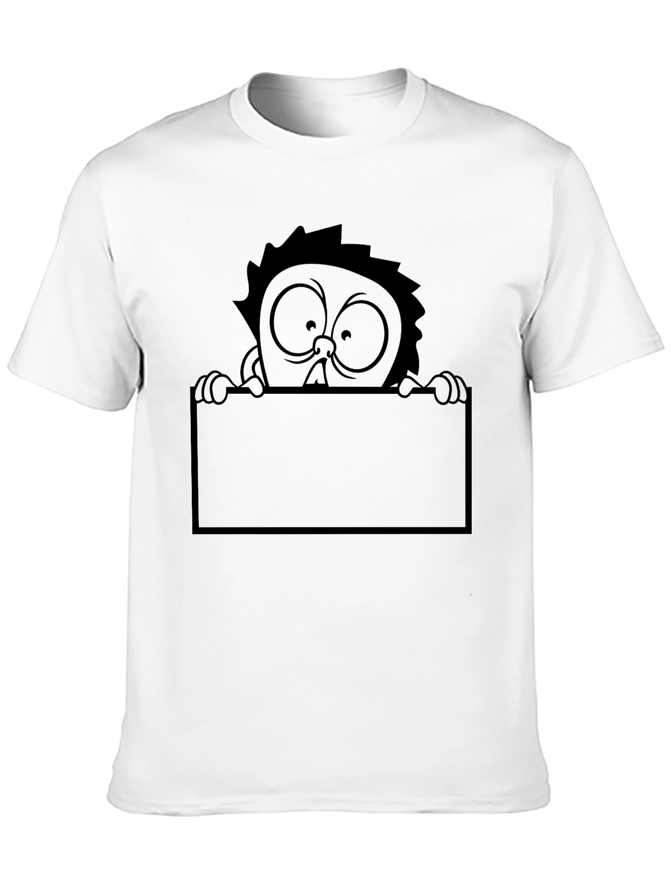Cartoon Graphic Tee - Black T-Shirt
