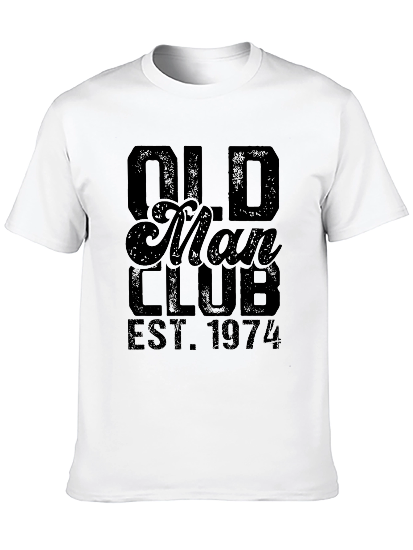 Old Man Club EST. 1974 Black T-Shirt
