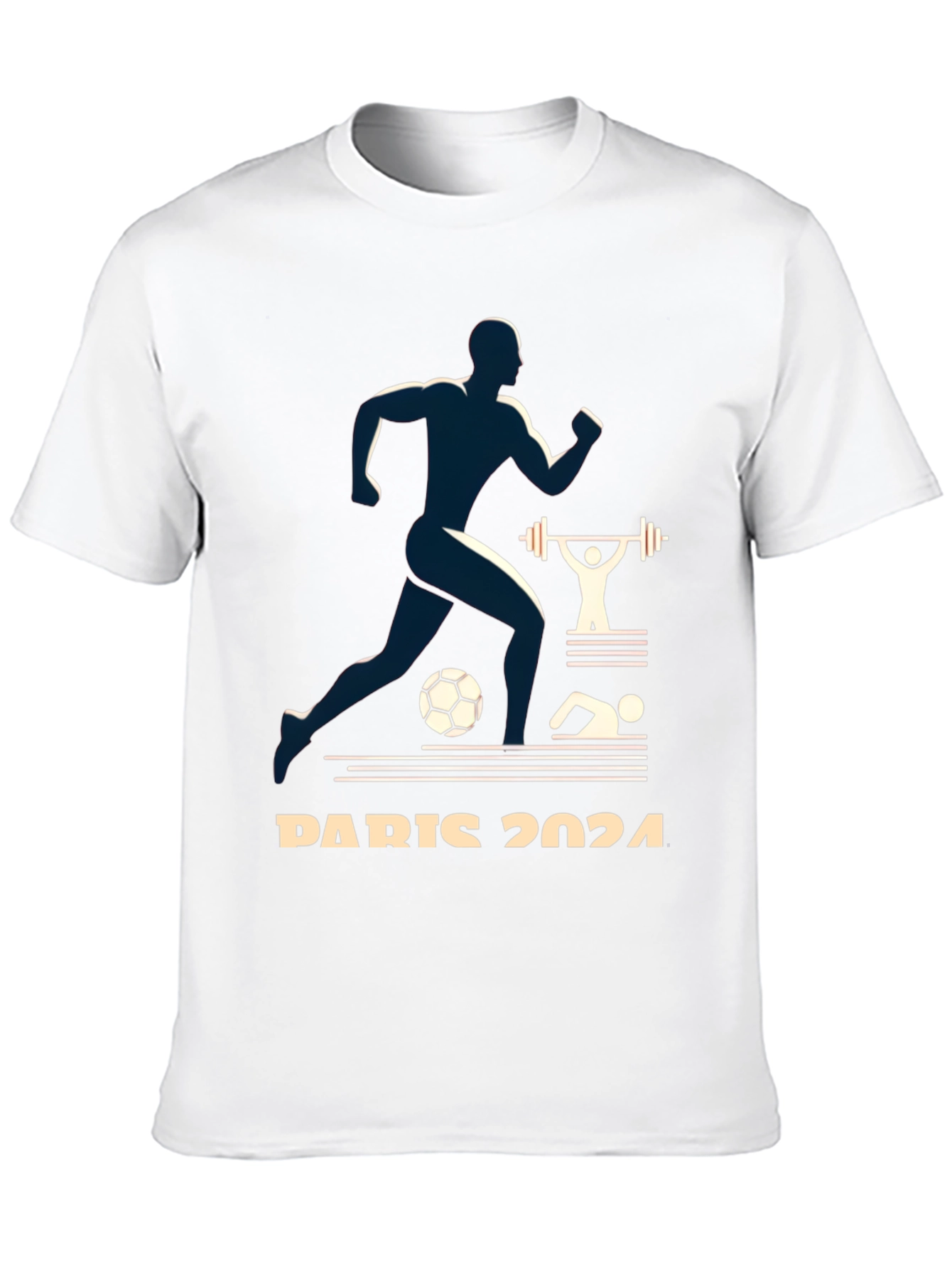 Paris 2024 Olympics Graphic Tee - Athlete Design
