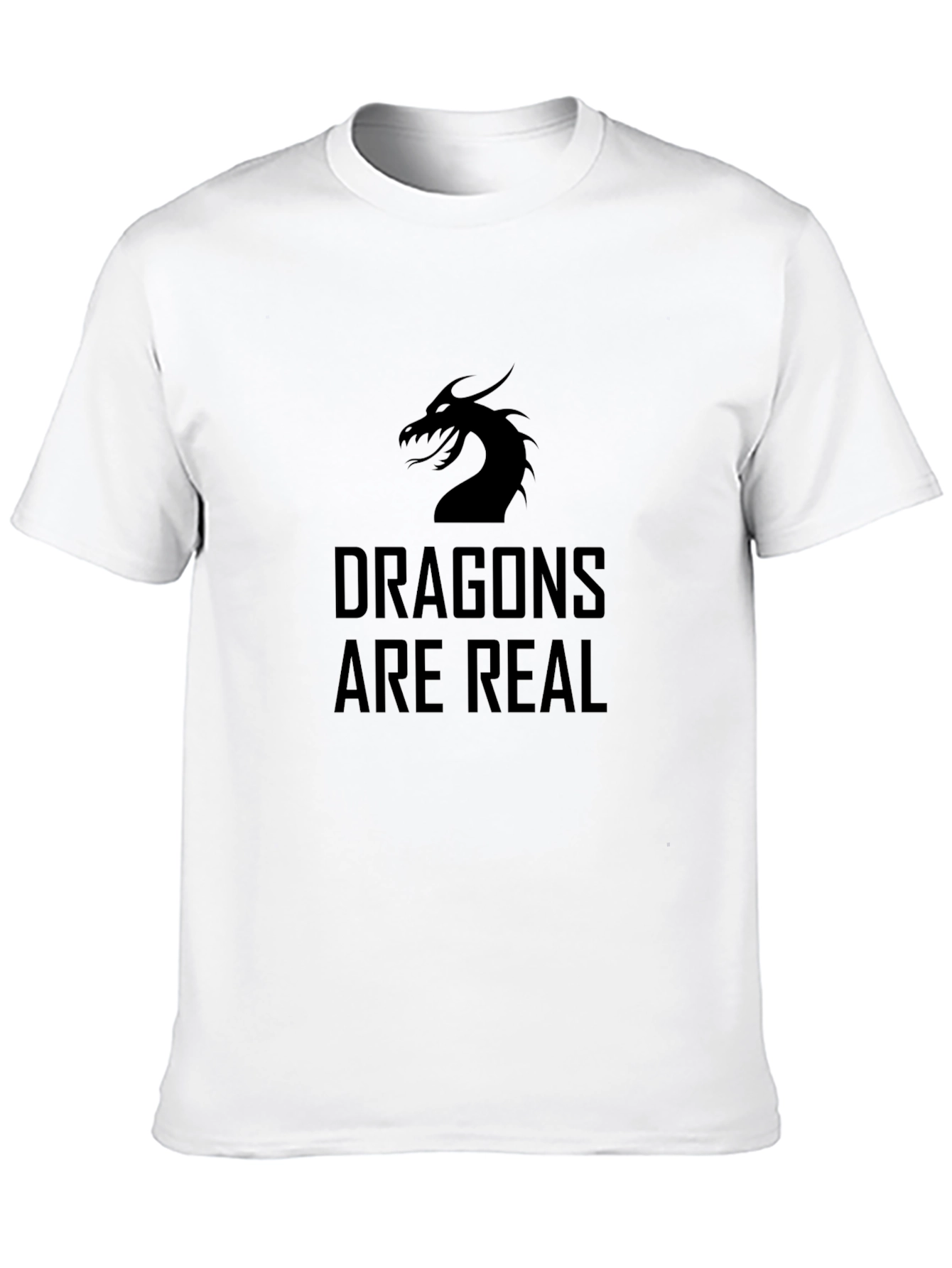 Dragons Are Real Black Graphic T-Shirt
