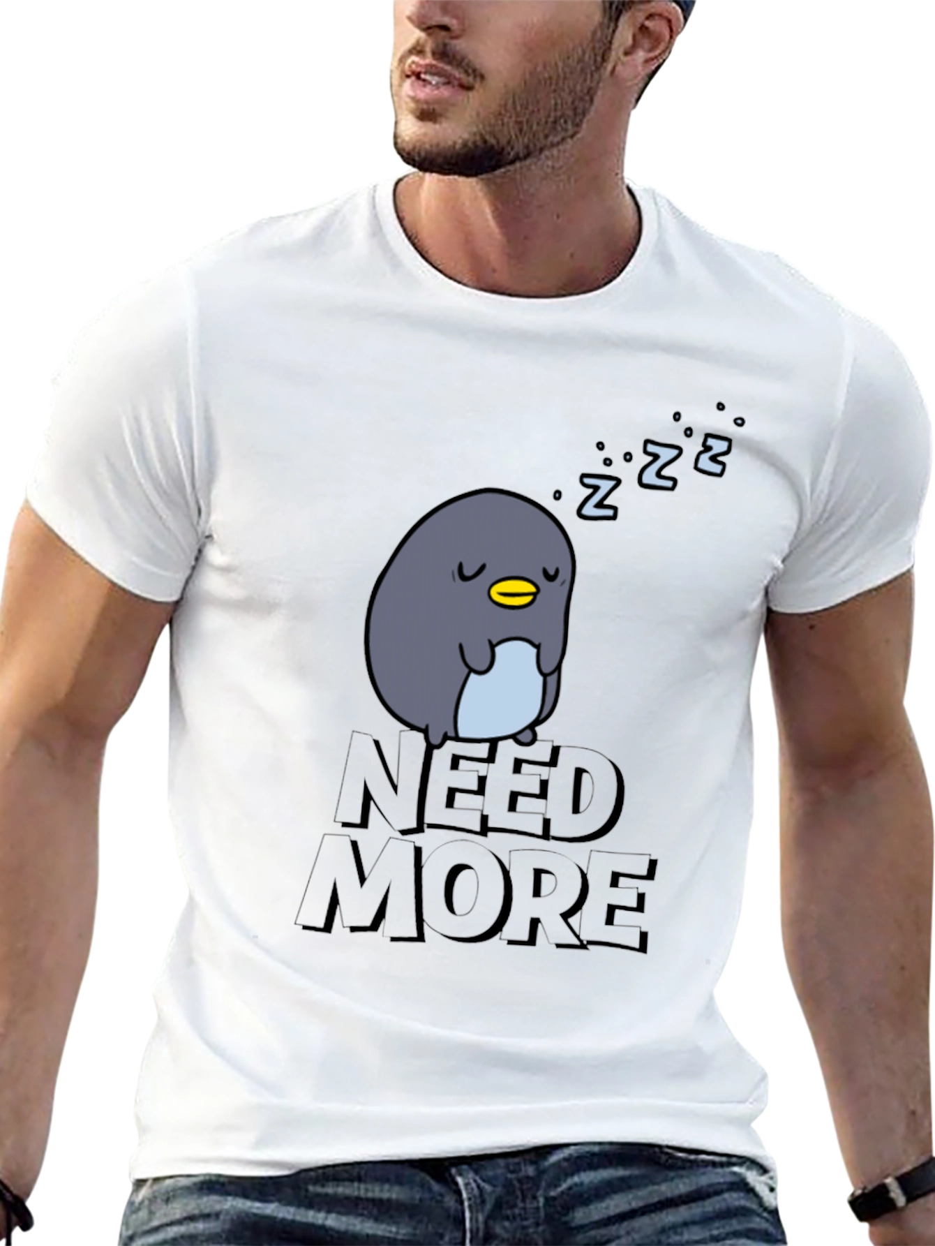 Need More Sleep Penguin T-Shirt