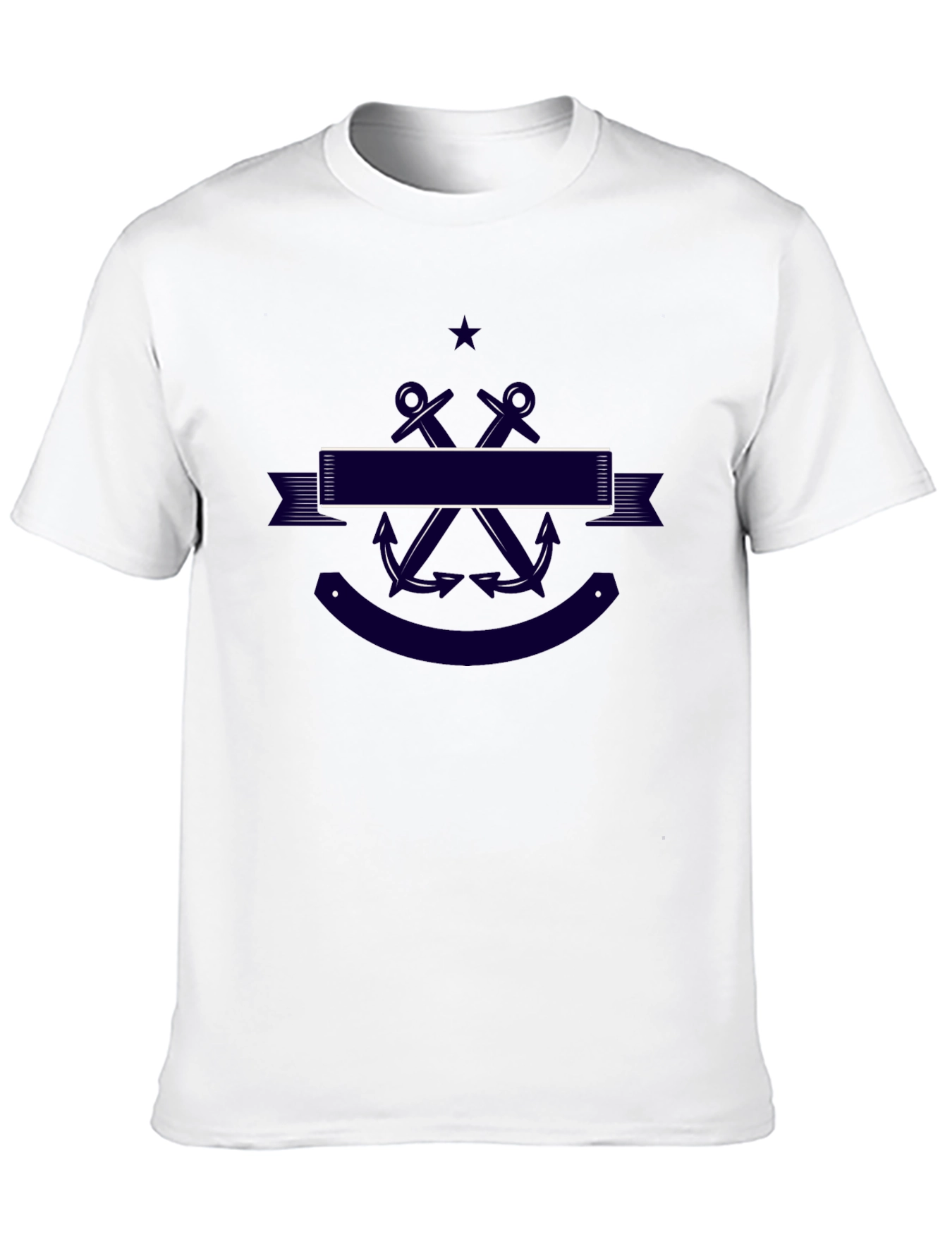 Nautical Anchor T-Shirt - Classic Navy Design
