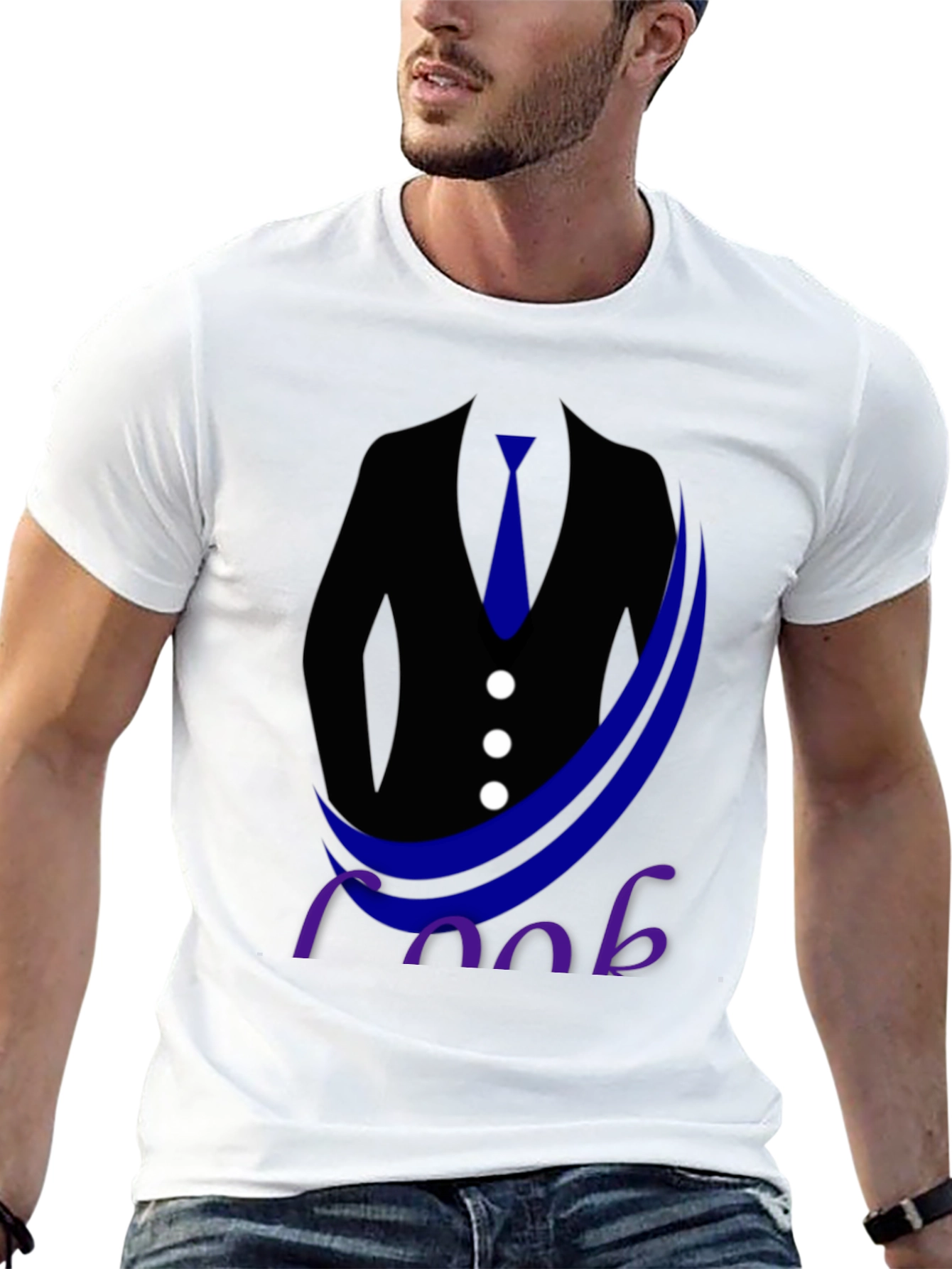 Suited Up Tee: Cool & Casual Style