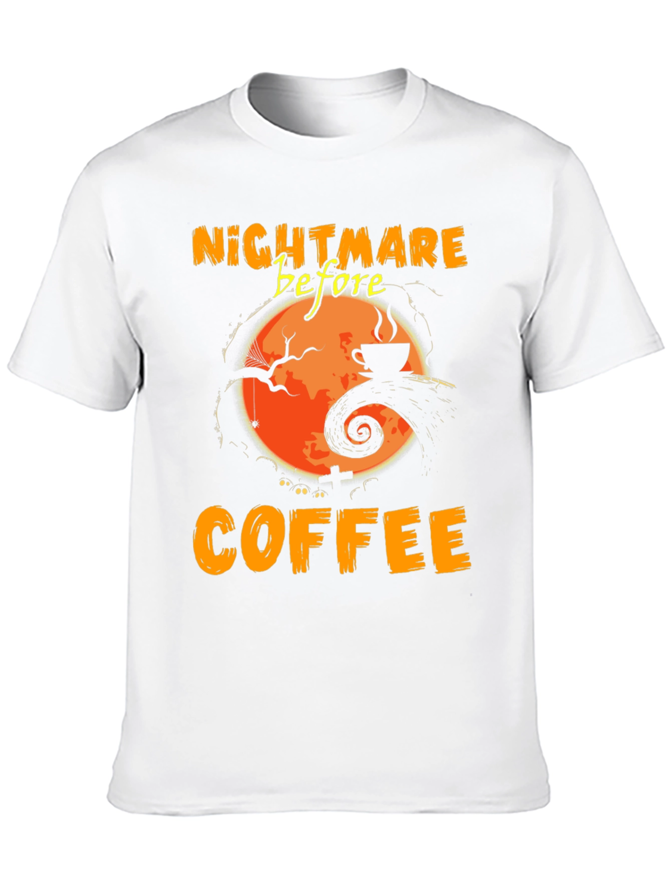 Nightmare Before Coffee Graphic Tee - Halloween T-Shirt