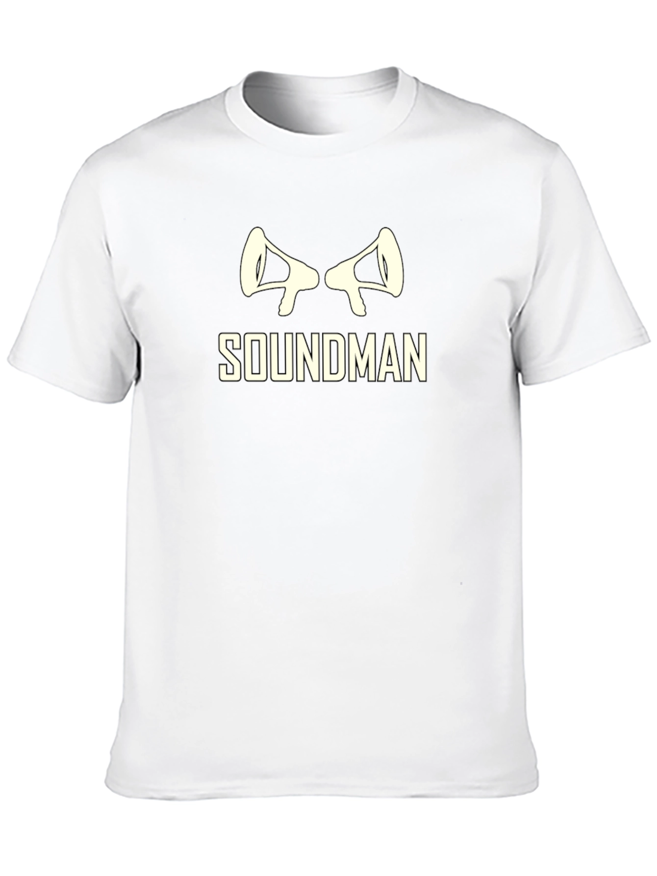 Soundman Graphic T-Shirt - Black Crew Neck Tee