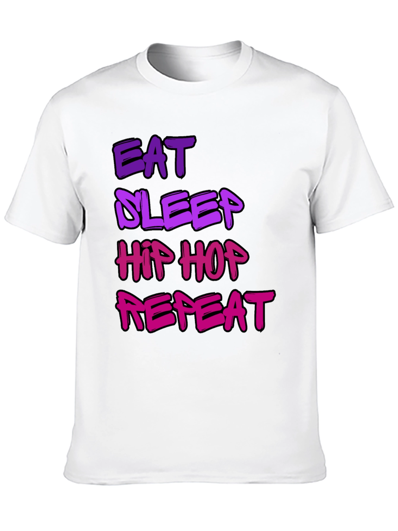 Eat Sleep Hip Hop Repeat Graphic T-Shirt